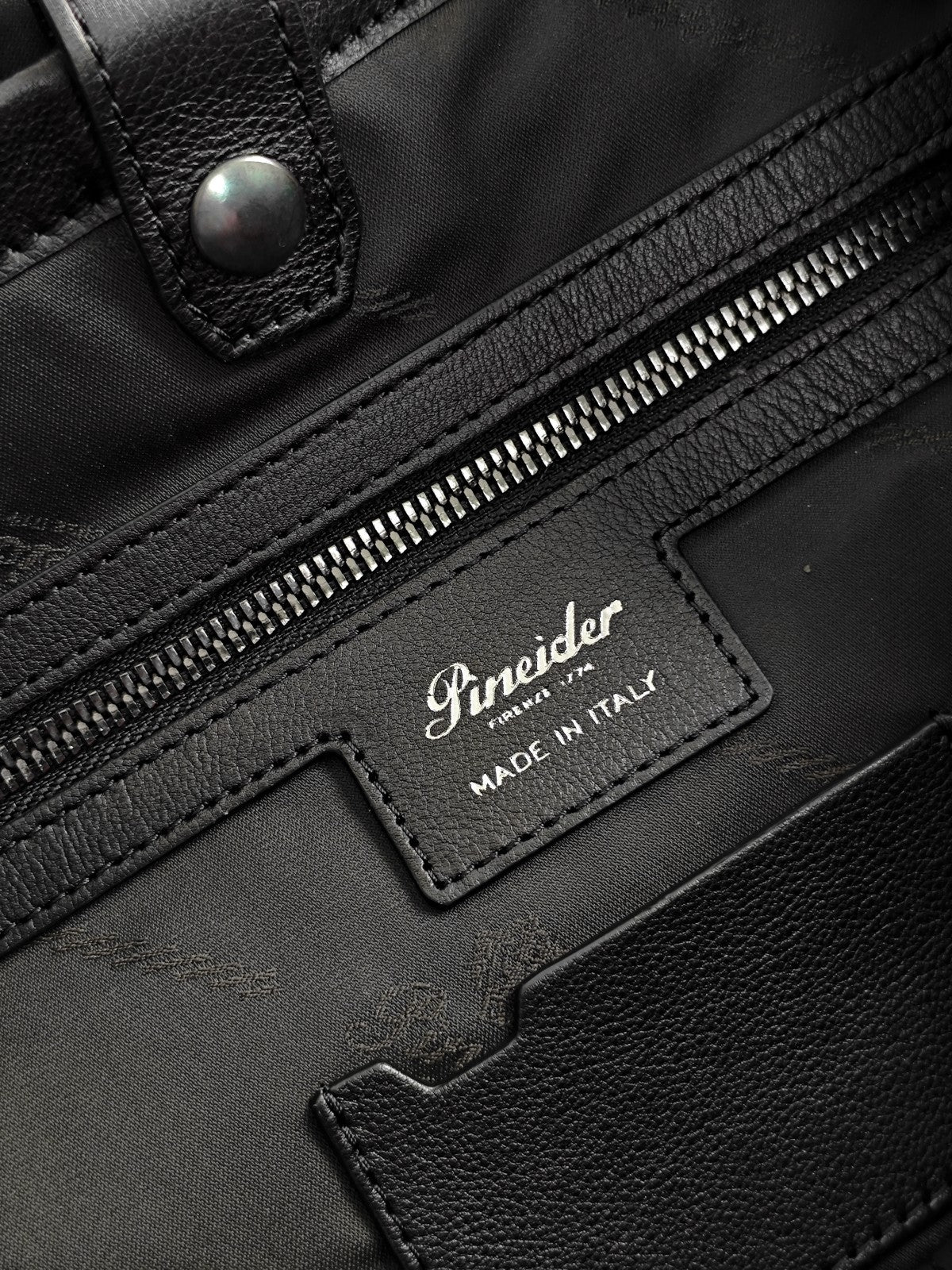 1950$ PINEIDER FIRENZE 1774 Leather Multiple Backpack Black