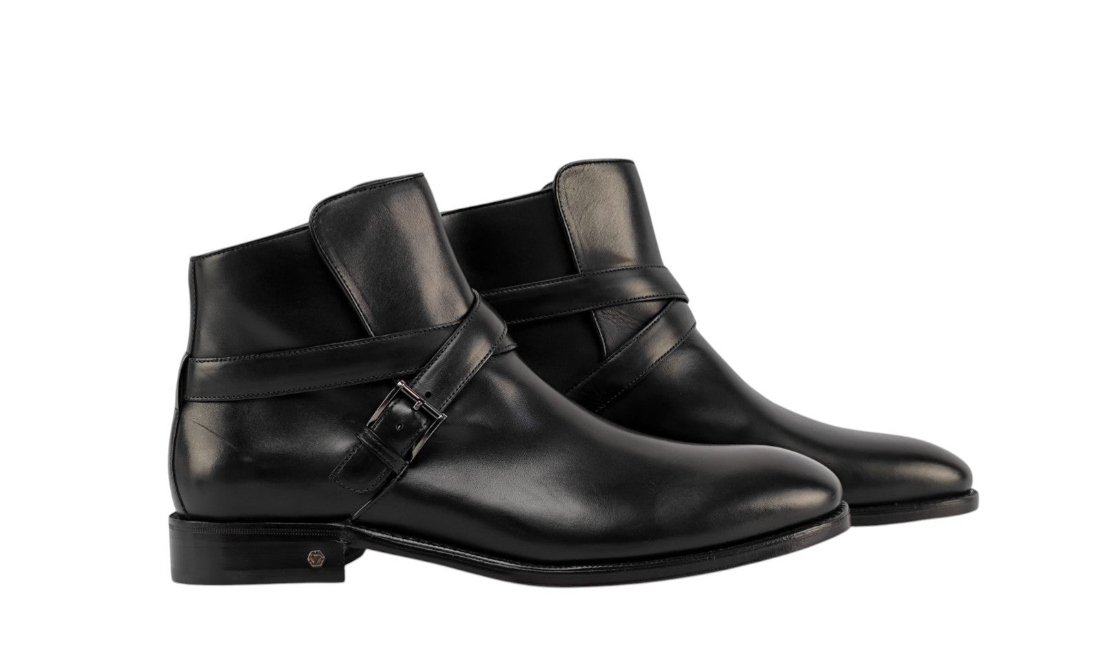 1550$ TESTONI "Piuma" Ankle Boot Lux Calf Black 8 UK / 9 US / 42 IT