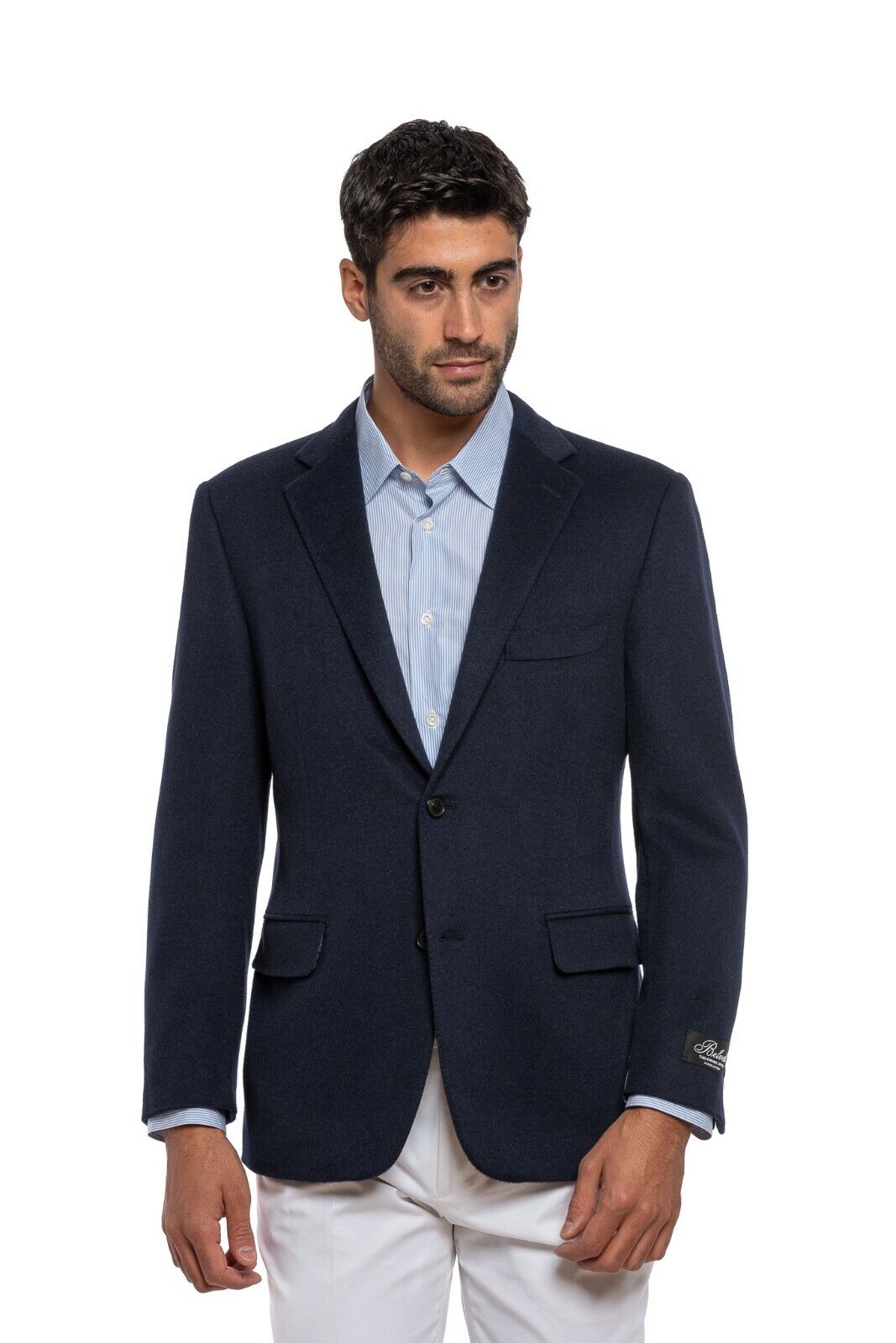 $2980 BELVEST Blue 100% Camel Hair Jacket Blazer Blue 42 US / 52 EU Drop 7C
