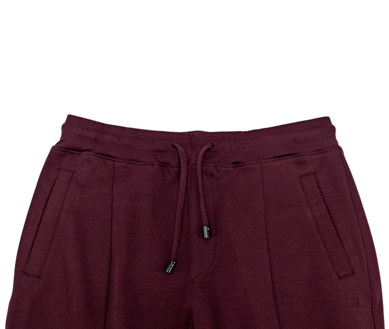 $2600 ISAIA NAPOLI Burgundy Hooded Tracksuit Jogging Jersey Cotton Size L