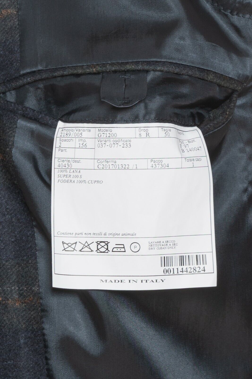 2250$ BELVEST Jacket Flannel Wool 100's Checks 40 US / 50 EU 8R Super Slim Fit