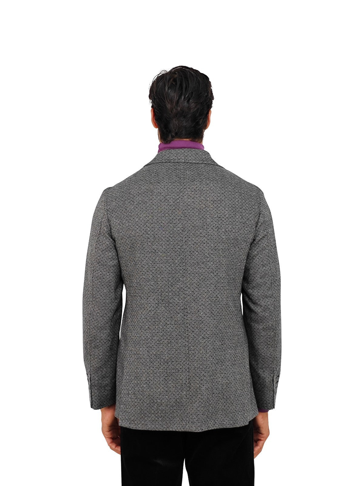 $2200 RUBINACCI NAPOLI Gray Jacket Blazer 100% Soft Cashmere Handmade in Napoli