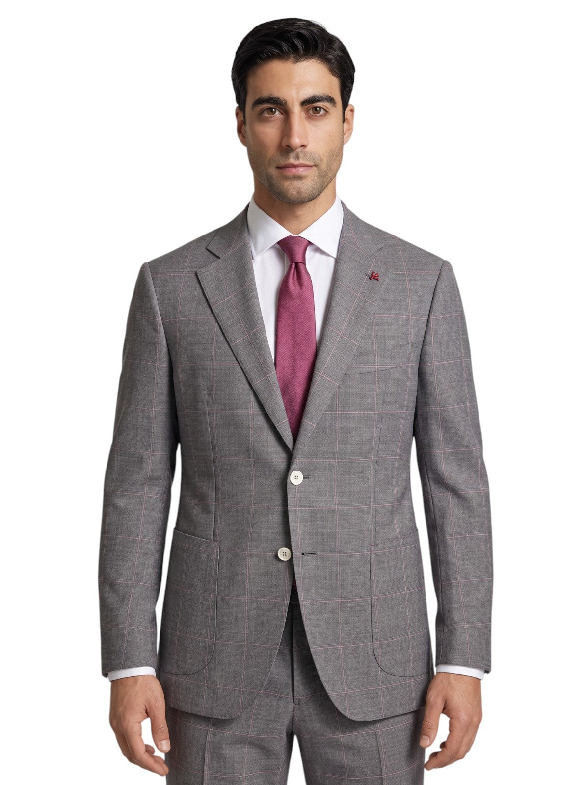 $6600 ISAIA "Capri" Gray Suit Fine Wool Solid Comfort Project 38 US / 48 EU 8R