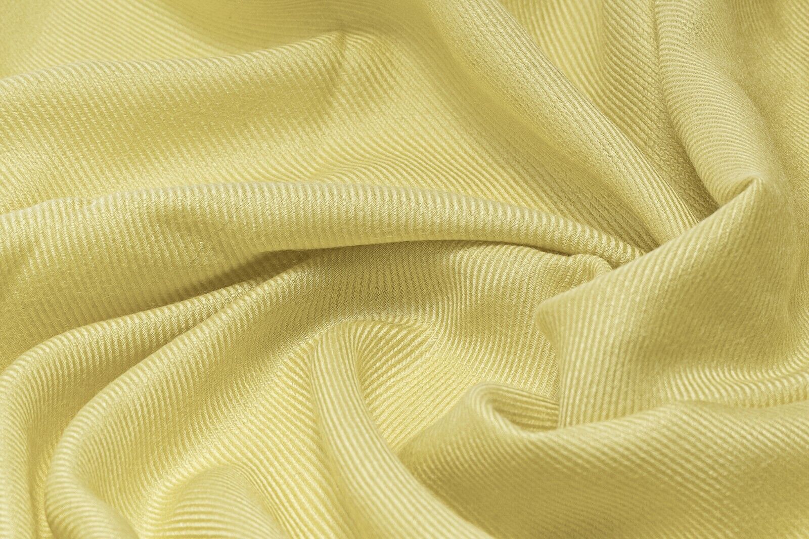 650$ Luxury UMBERTO BILANCIONI Stole Scarf Yellow Cashmere / Silk Made in Italy