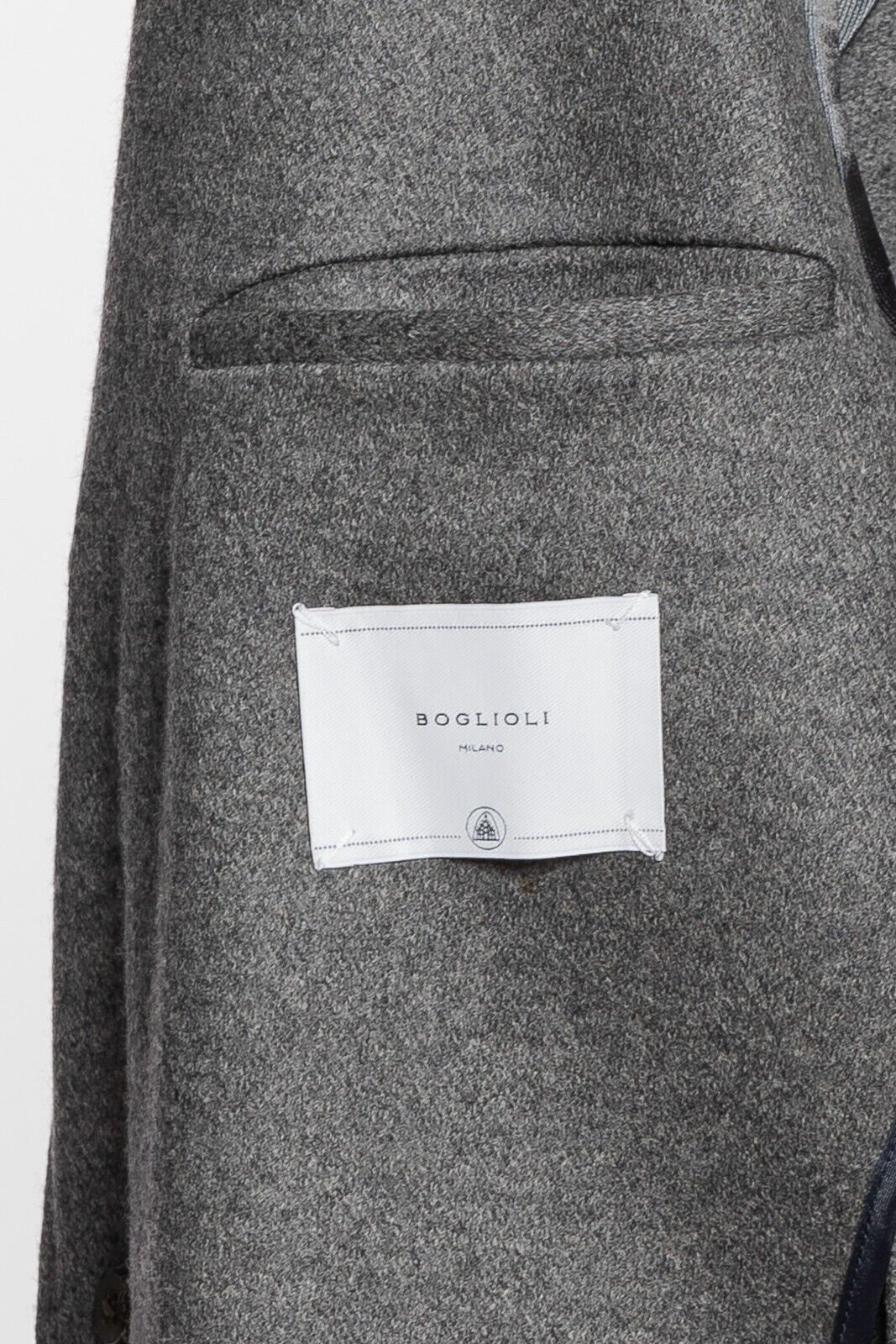 $1700 BOGLIOLI MILANO Single Breasted Dark Grey Long Coat Wool 40 US / 50 EU