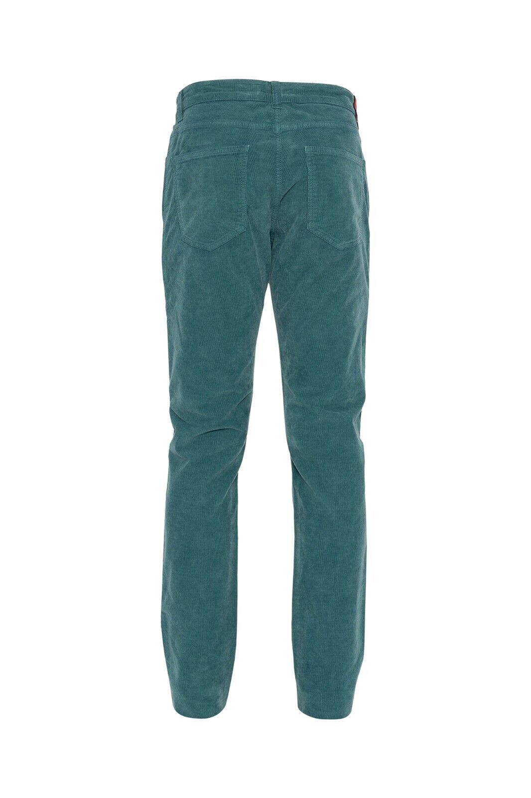 690$ ISAIA NAPOLI Aquamarine 5 Pockets Trousers Pant Corduroy Cotton 32 US 48 EU