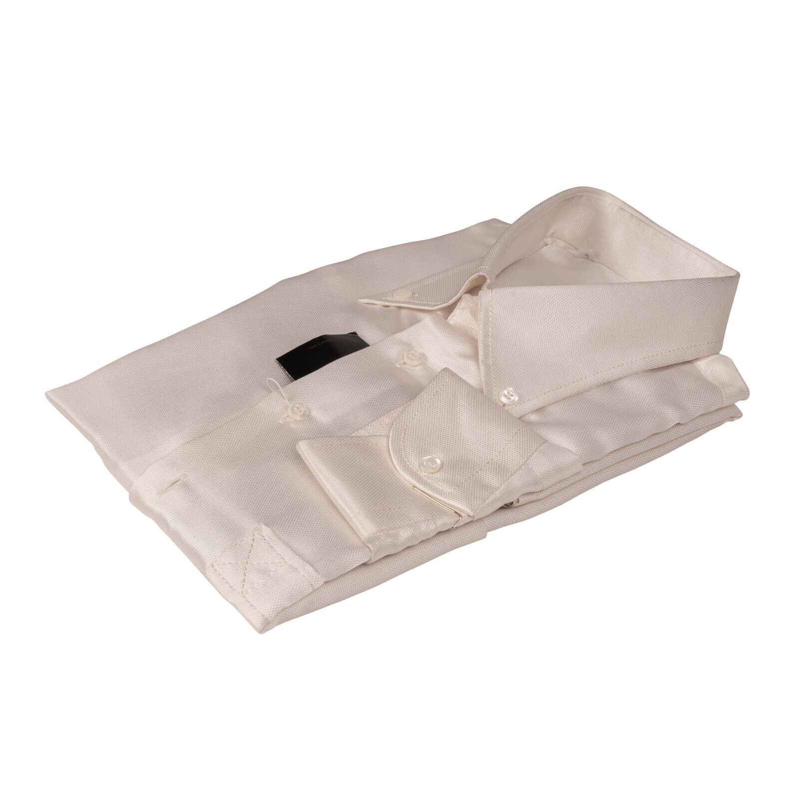 1400$ ITALIAN LUXURY GERLIN Ivory Shirt 100% DIXIE Silk 16 - 41 ZILLI