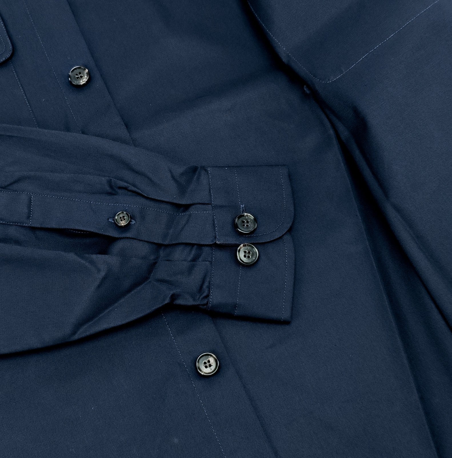 $1200 ISAIA NAPOLI Blue Navy Hand-Sewn Overshirt Jacket Fine Cotton Size M