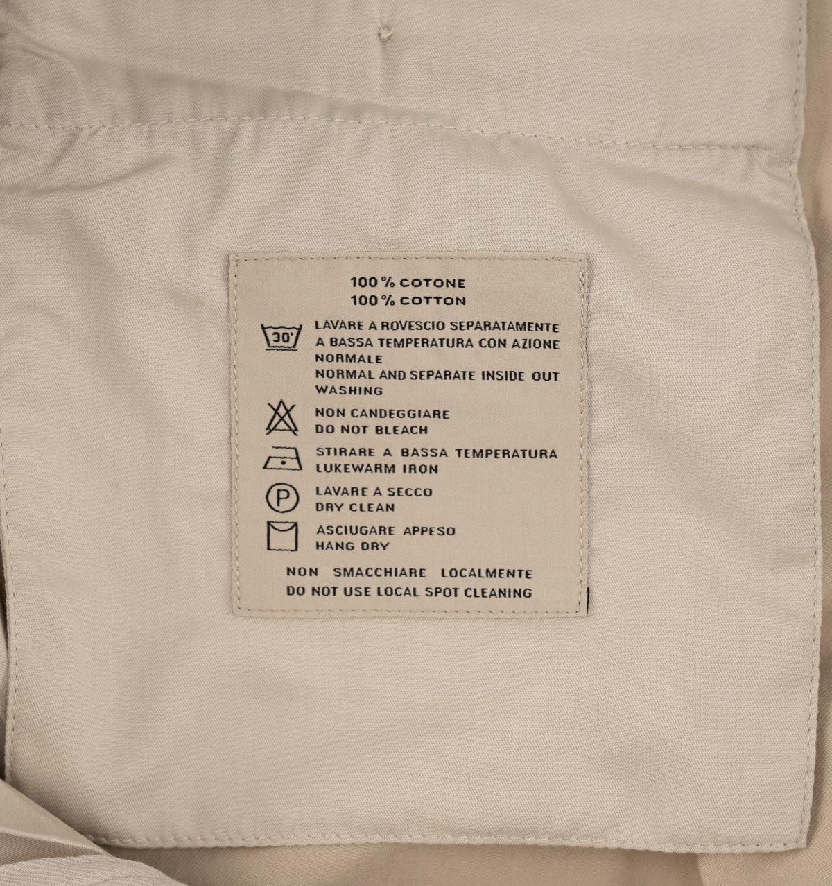 700$ BURBERRY Beige Chino Trouser Pant Cotton Slim Fit 42 US / 58 EU
