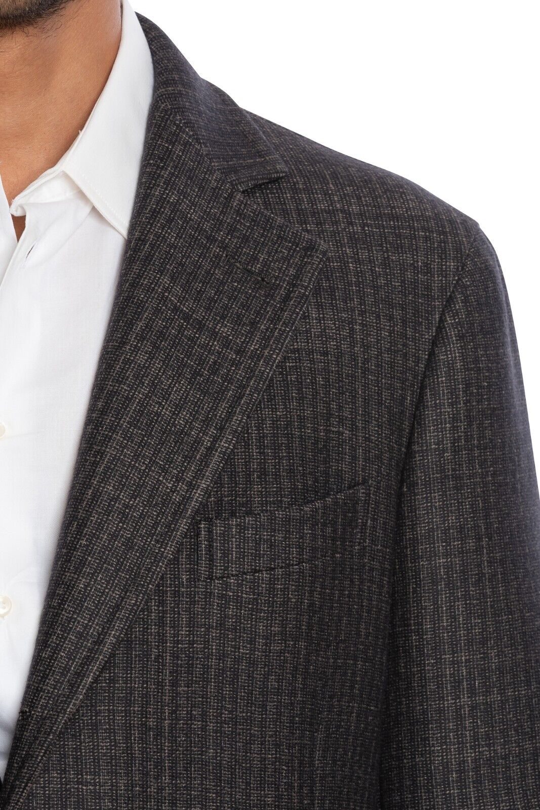 $1950 BOGLIOLI MILANO Grey Long Coat K.Jacket TWEED Wool