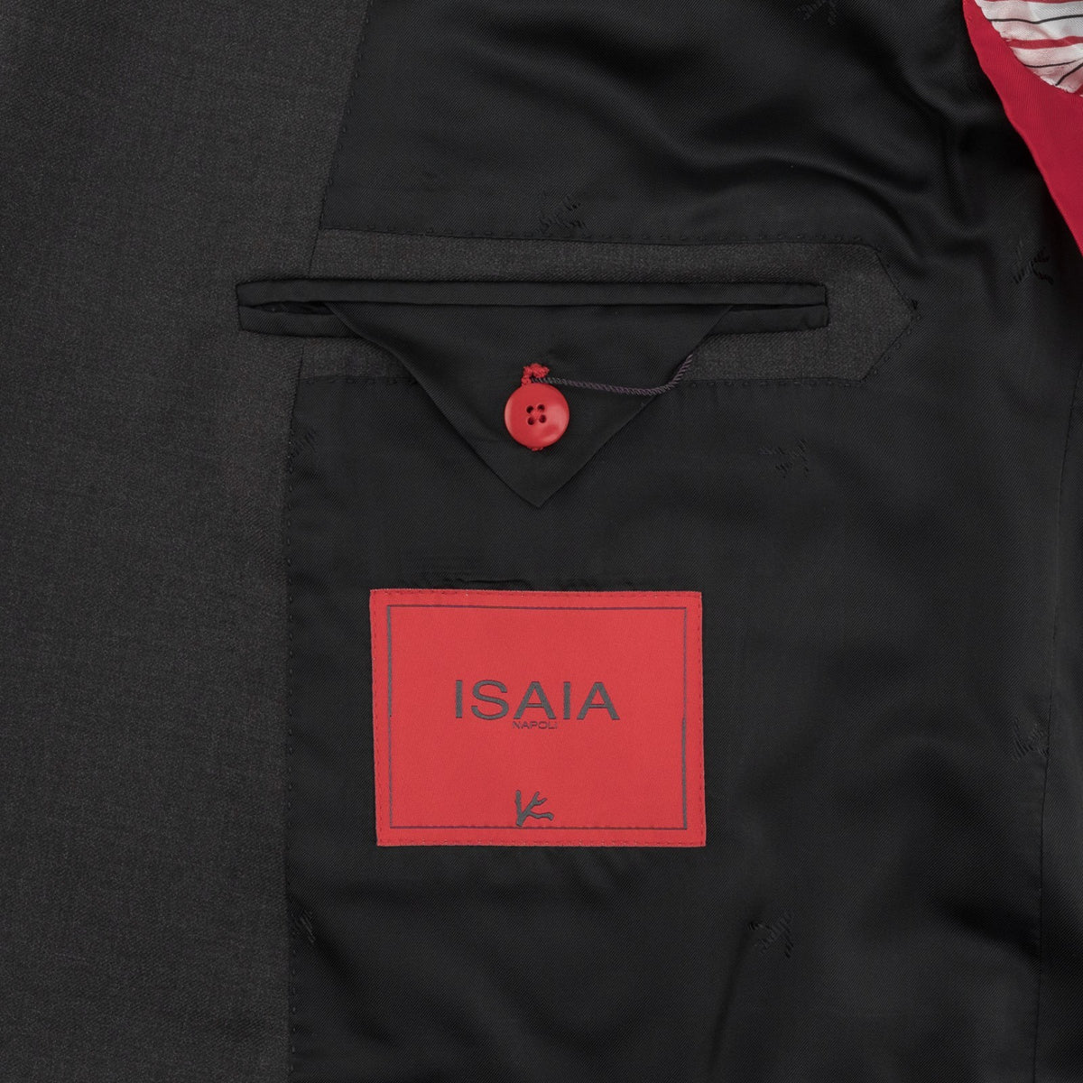$6950 ISAIA "Amalfi" Charcoal Hand-Sewn Suit Fine Wool Solid 46 US / 56 EU 8R