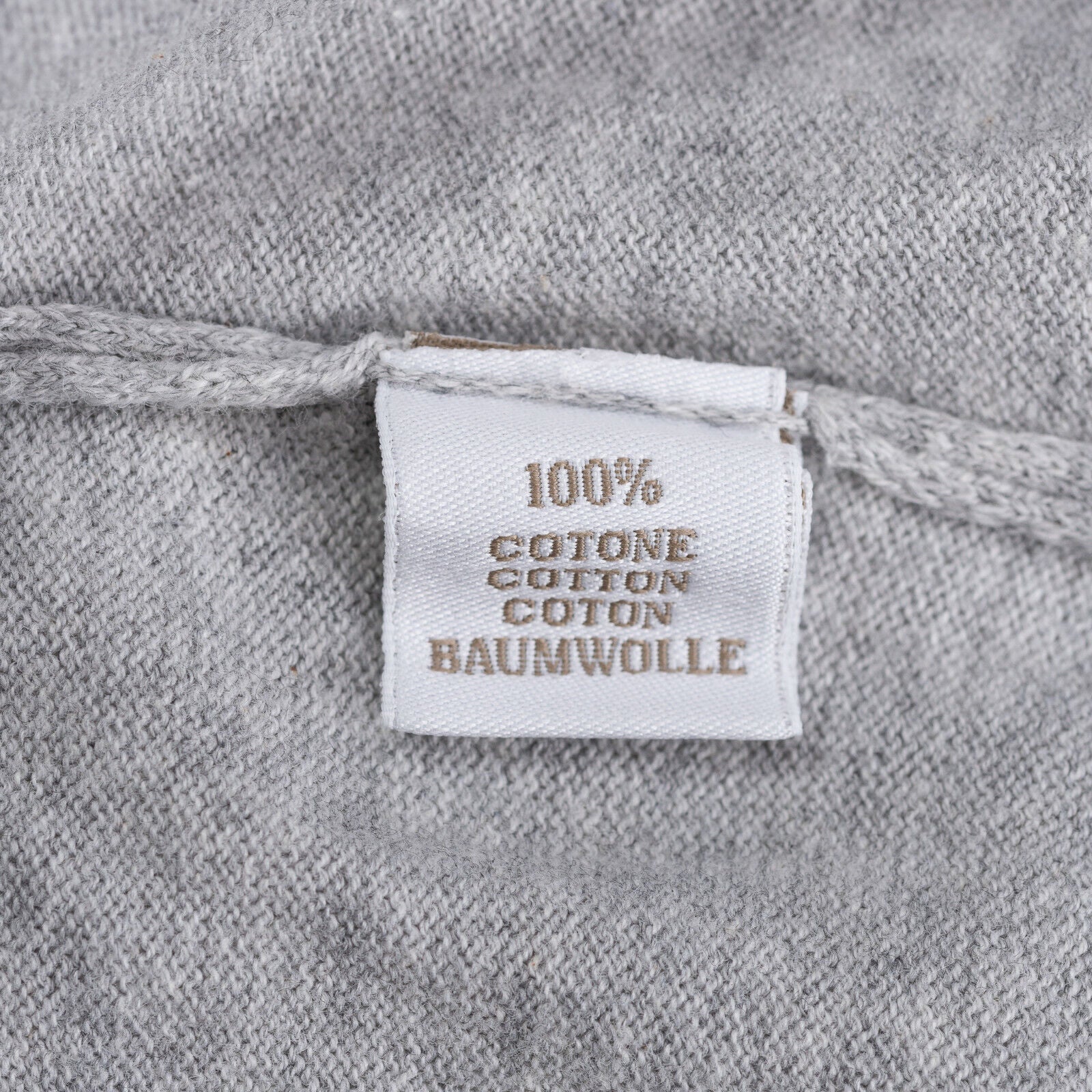 Italian Knitwear FILIPPO DE LAURENTIIS Sweater Cardigan High Neck Cotton Grey