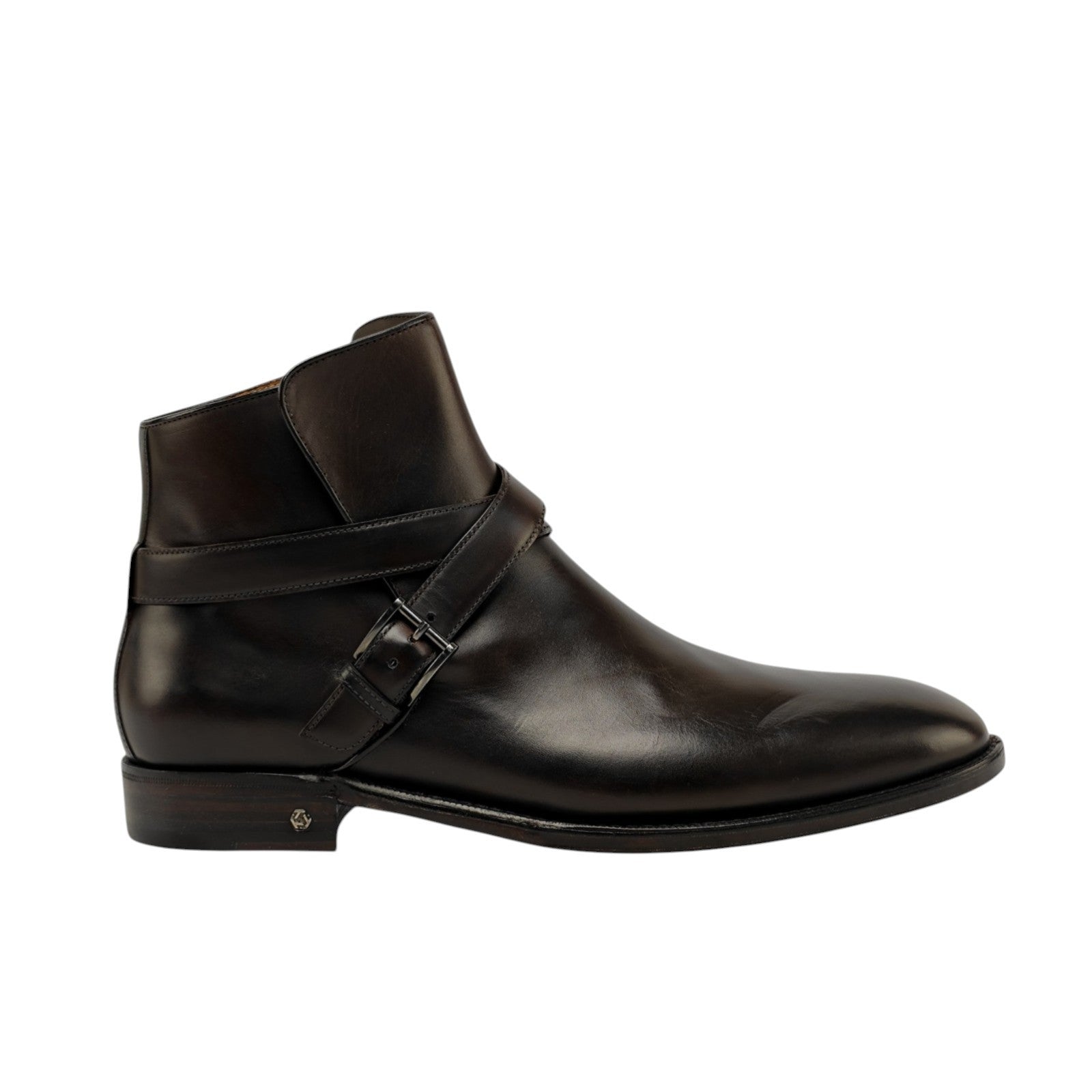 1550$ TESTONI "Piuma" Ankle Boot Calf Dark Brown Cigar 8 UK / 9 US / 42 IT