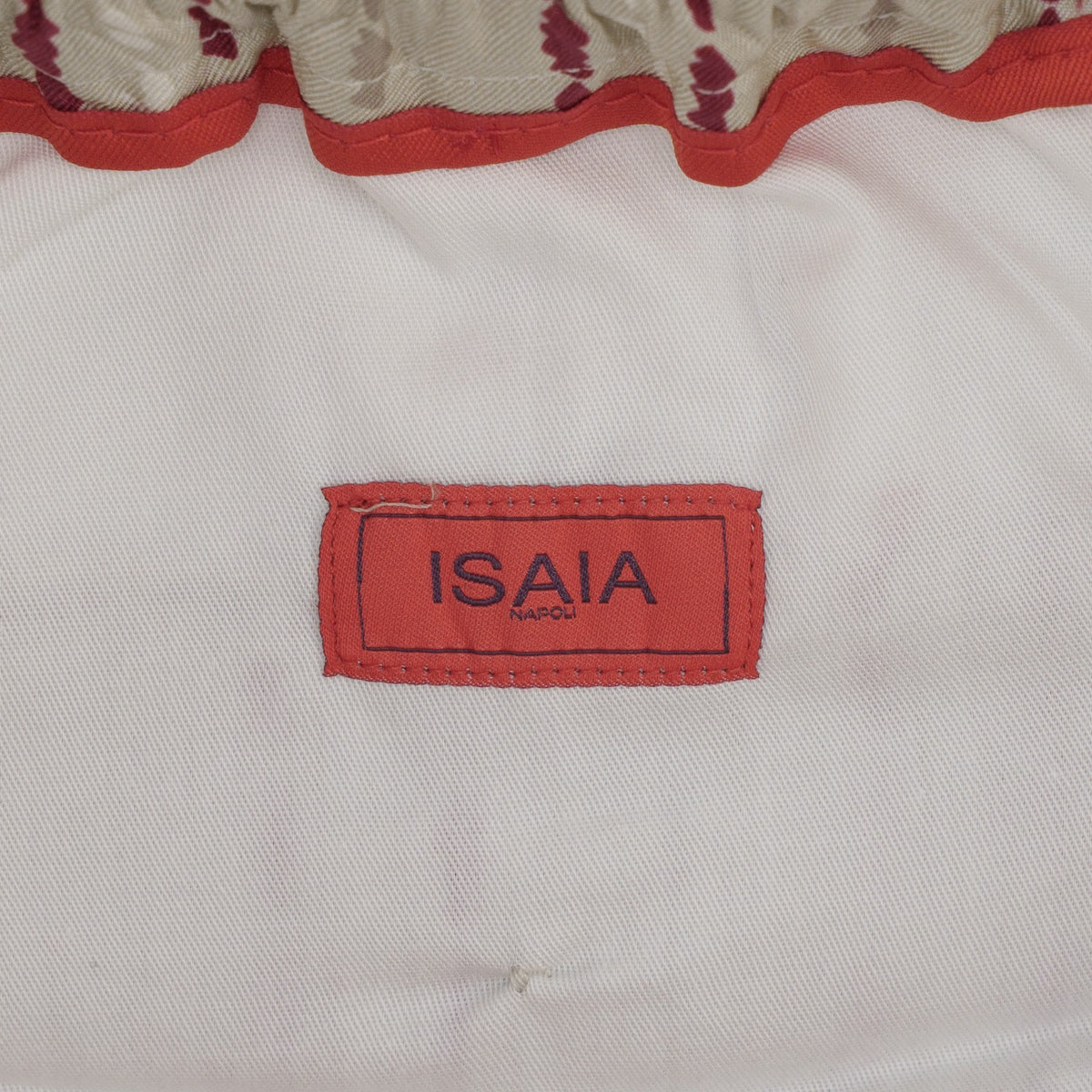 1690$ ISAIA Beige Drawstring Sport Pant 100% Silk Relaxed Fit 32 US / 48 EU