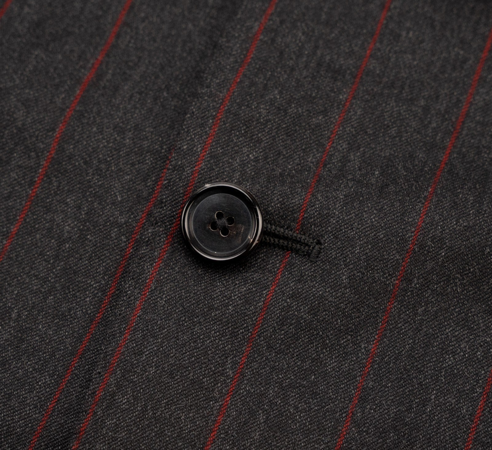 $2500 RAFFAELE CARUSO Dark Gray Suit Fine Wool 110's Pinstripe 40 US / 50 EU