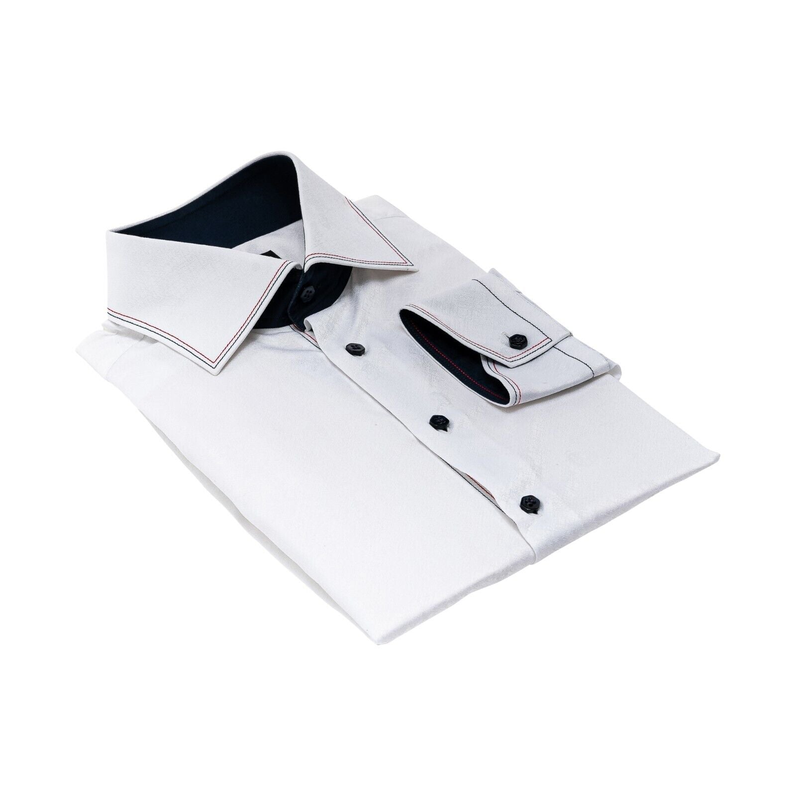 890$ LUXURY GERLIN Shirt White ALUMO Jacquard Cotton 16 - 41 7N BIJAN
