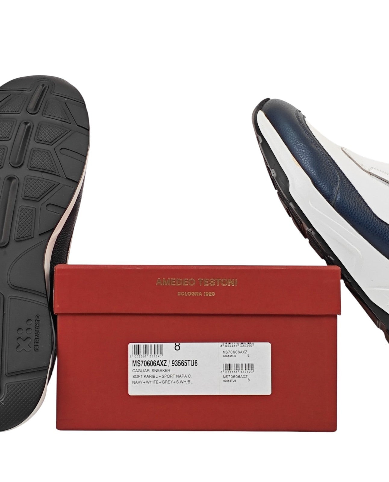 1100$ TESTONI "Cagliari" SlipOn Sneaker Karibu Calf + Suede 8 UK / 9 US / 42 IT