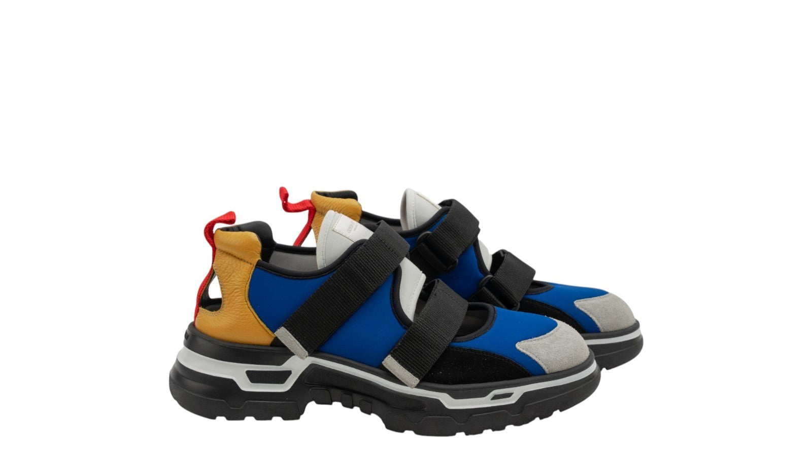 1450$ GIORGIO ARMANI Sneakers Shoes Strapped Multicolor Suede 10 UK 11 US 44 IT