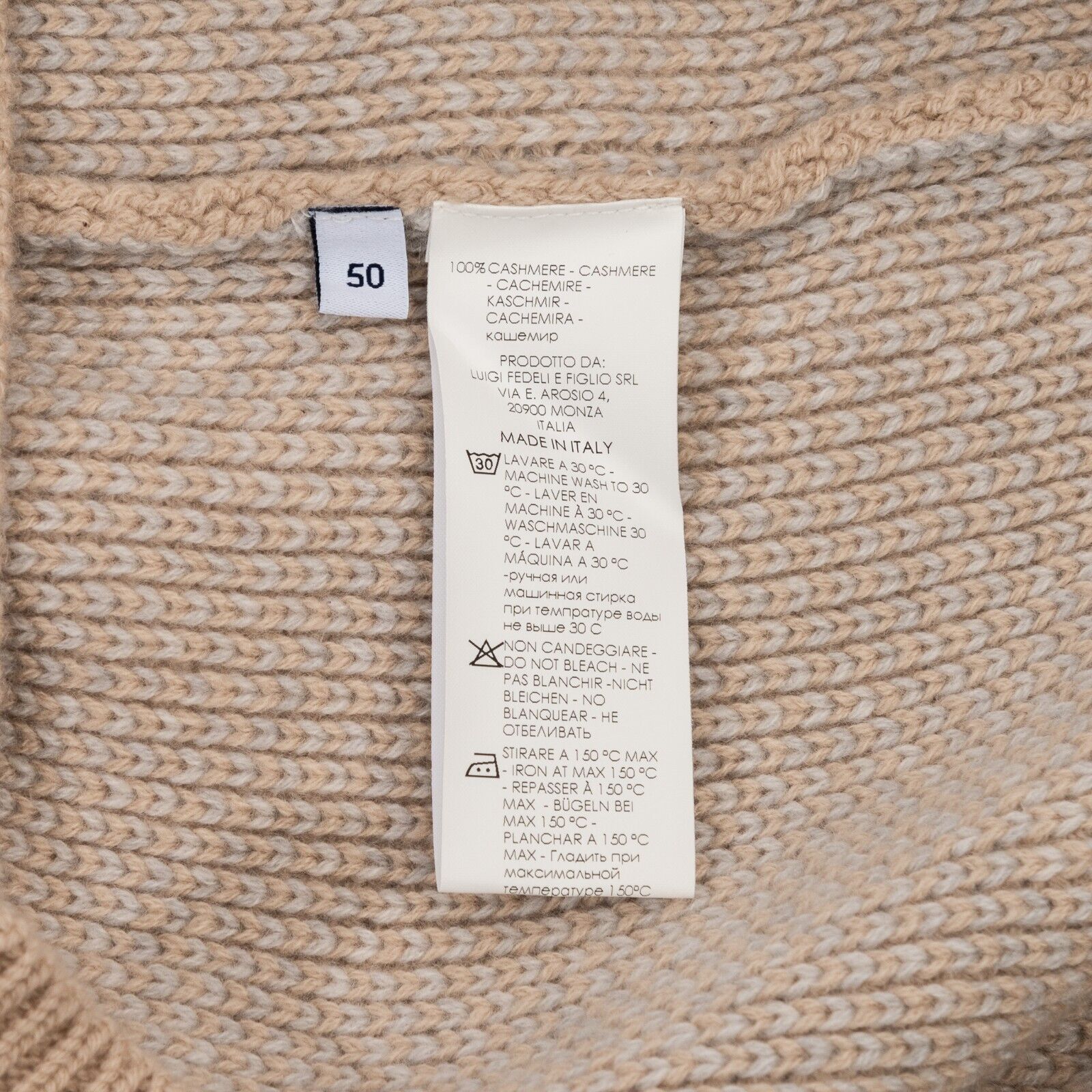 $2400 FEDELI CASHMERE "Terminillo" Cardigan Thick 100% Cashmere 40 US / 50 EU