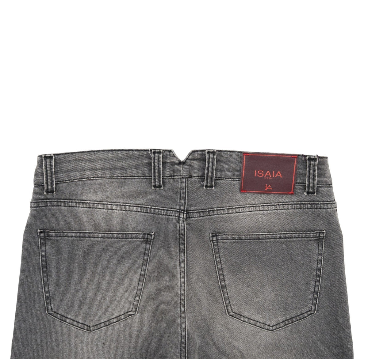 715$ ISAIA NAPOLI Gray Denim Jeans 5 Pockets Cotton Slim Fit 34 US / 50 IT