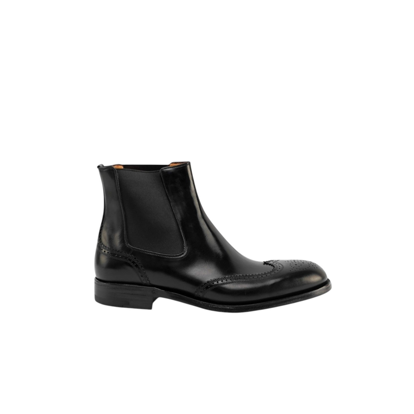 1650$ TESTONI Chelsea Boot Goodyear Welted Black Calf 8 UK / 9 US / 42 IT