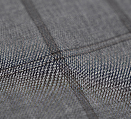 Sartoria DALCUORE NAPOLI Total Hand-Sewn Suit Gray Wool 120's 38 US / 48 EU