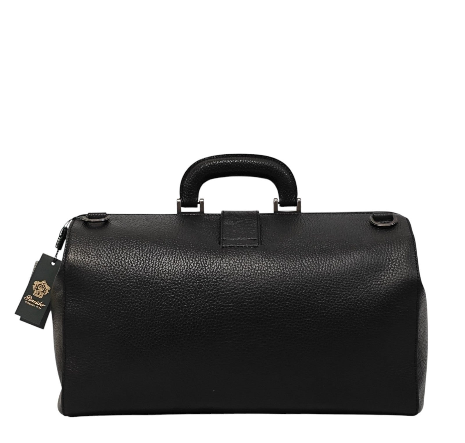 1450$ PINEIDER FIRENZE 1774 Grained Calf Work Doctor Bag Laptop Black