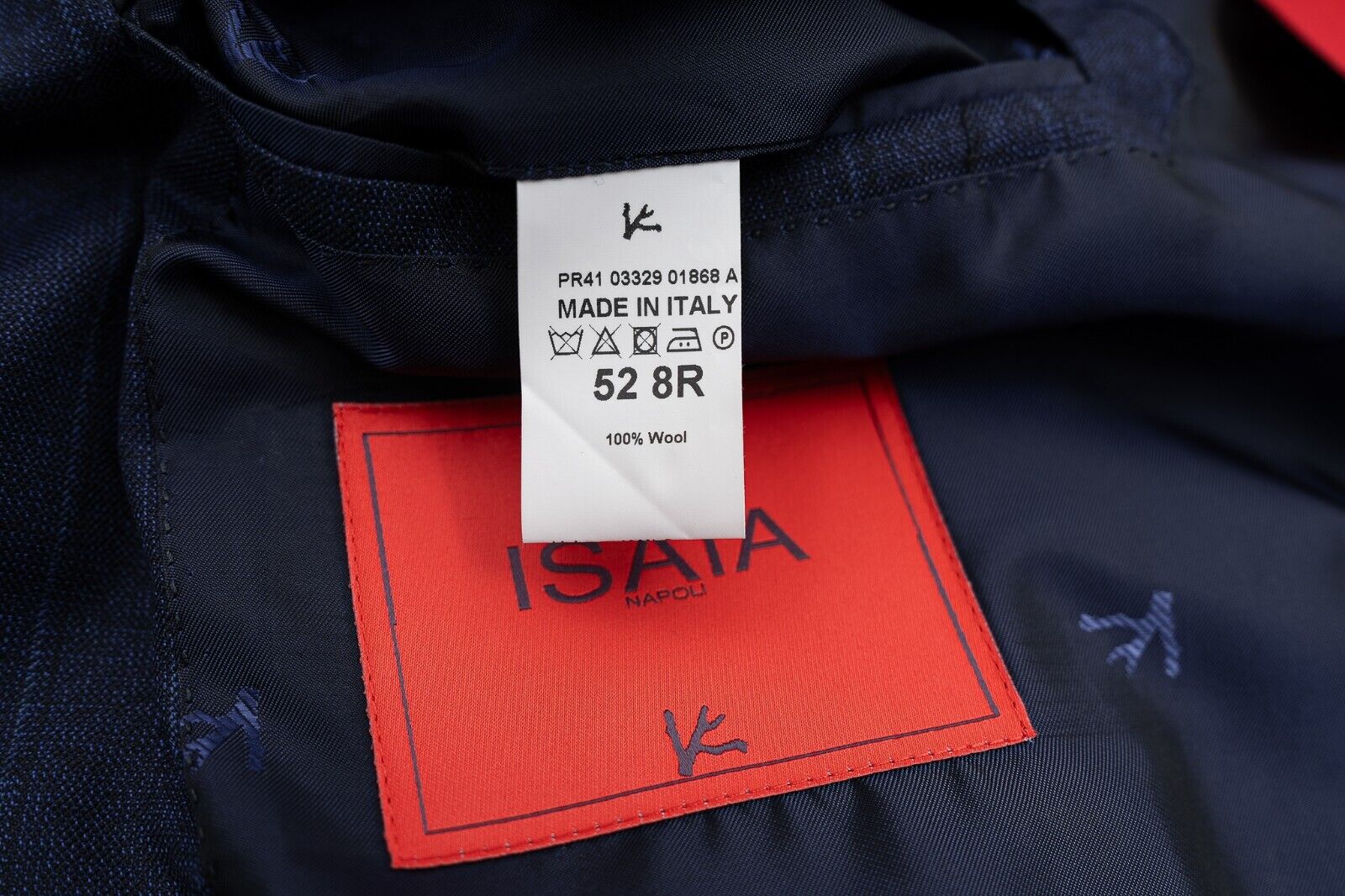 $4800 ISAIA NAPOLI Striped Blue Sport Coat Fine Brushed Wool 42 US / 52 EU 8R