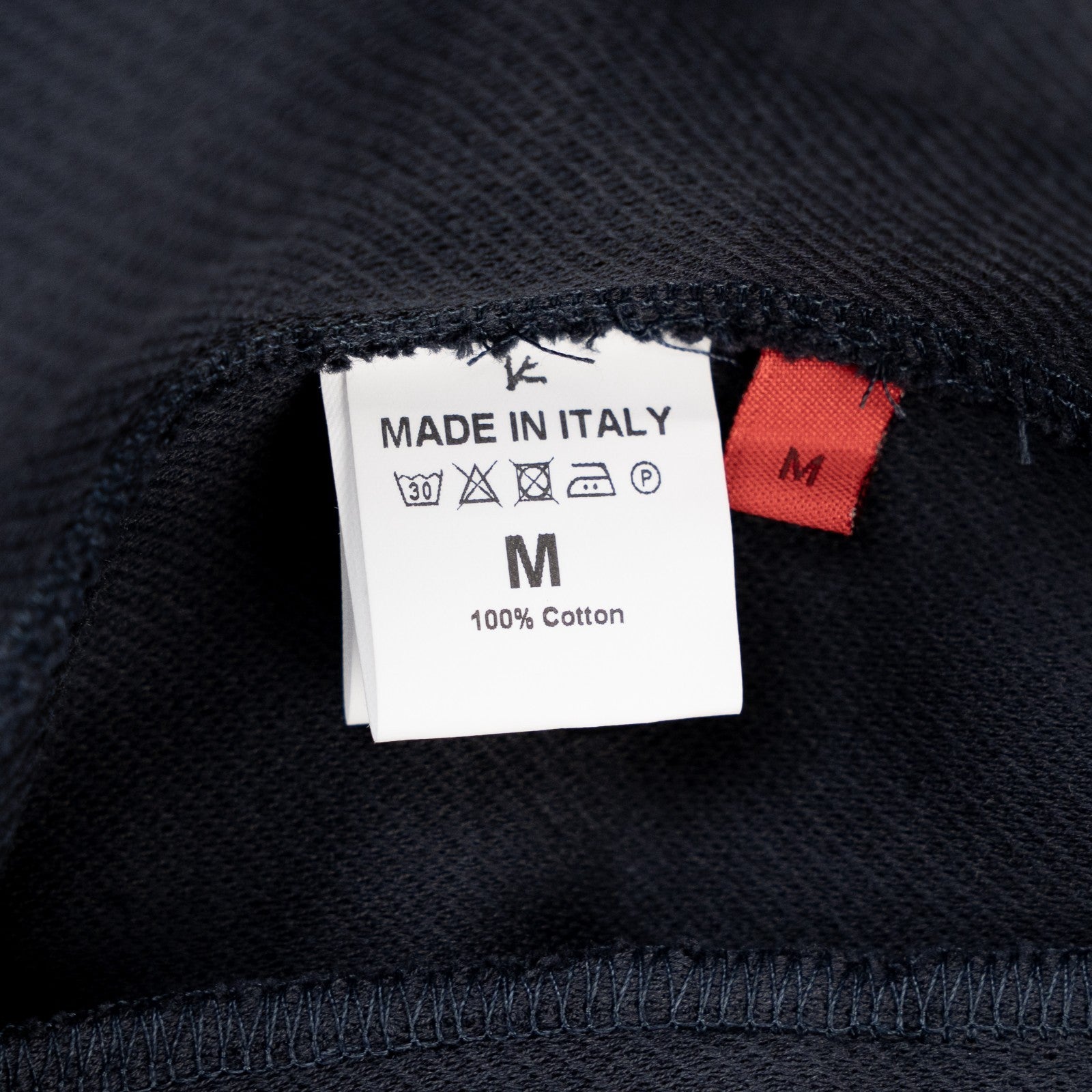 1250$ ISAIA NAPOLI Blue Navy Drawstring Pant Knit Cotton Size M