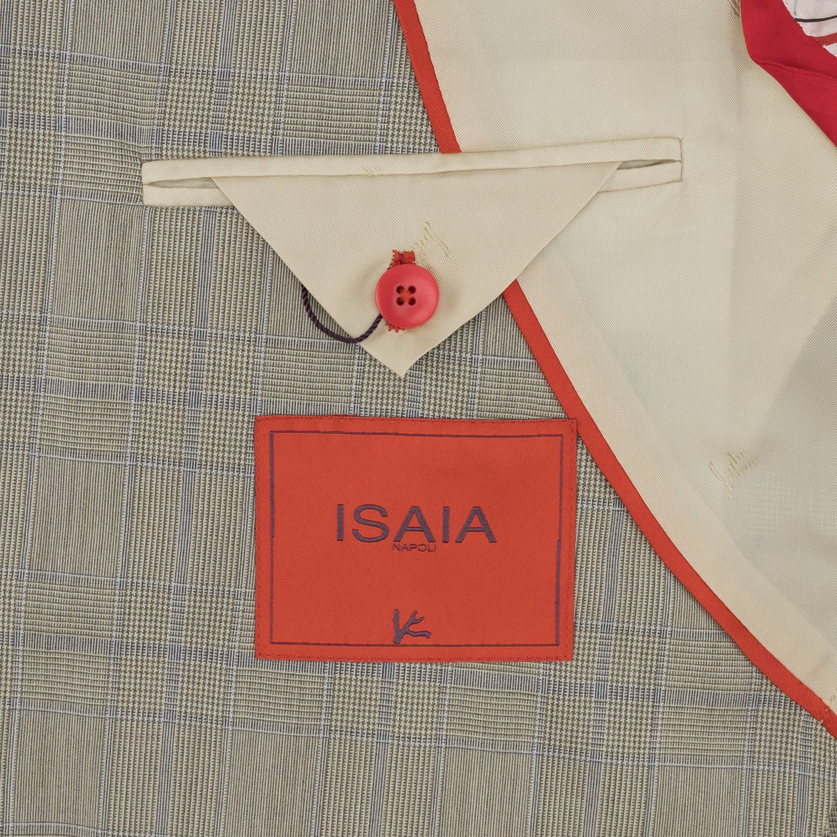 $6700 ISAIA "Gregorio" Light Beige Suit Fine Wool / Silk 38 US / 48 EU 8R
