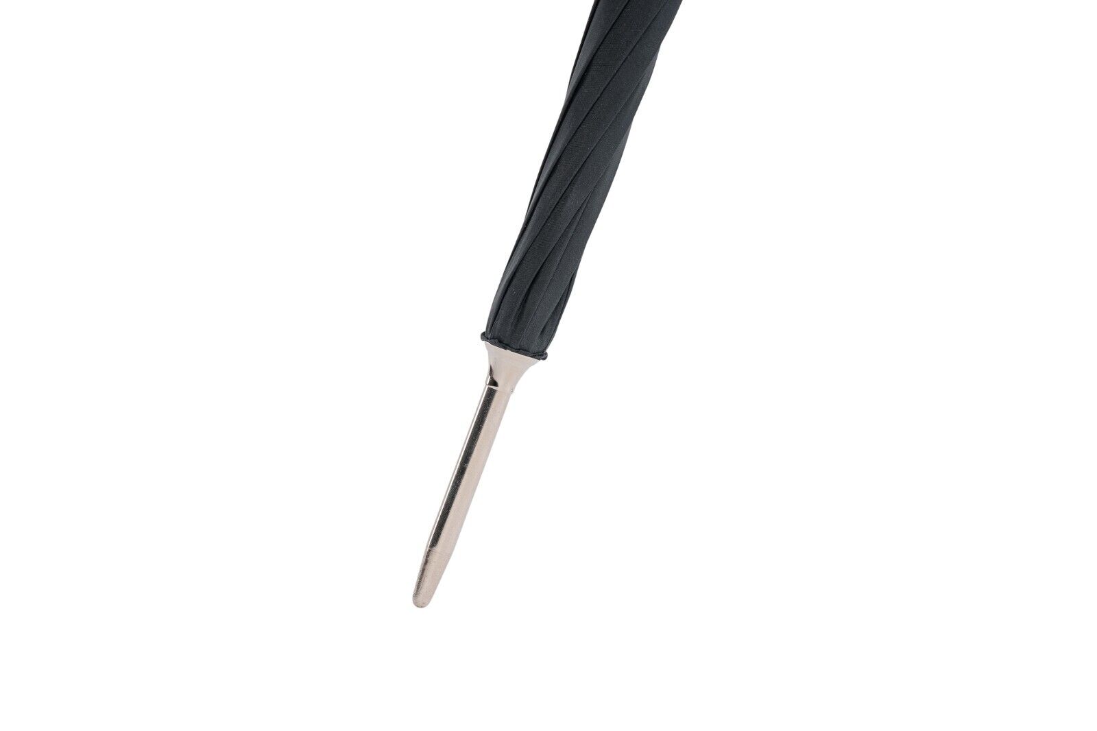 RARE MARIO TALARICO NAPOLI Umbrella Black Handmade 60's Handle in Turtle Leather