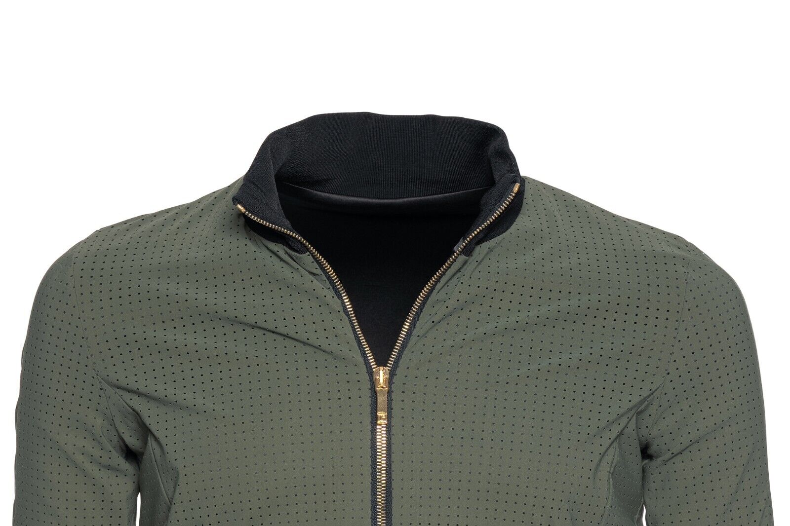 2500$ ITALO FERRETTI Tracksuit Jogging Suit Green 100% Lining Silk Satin 42 IT