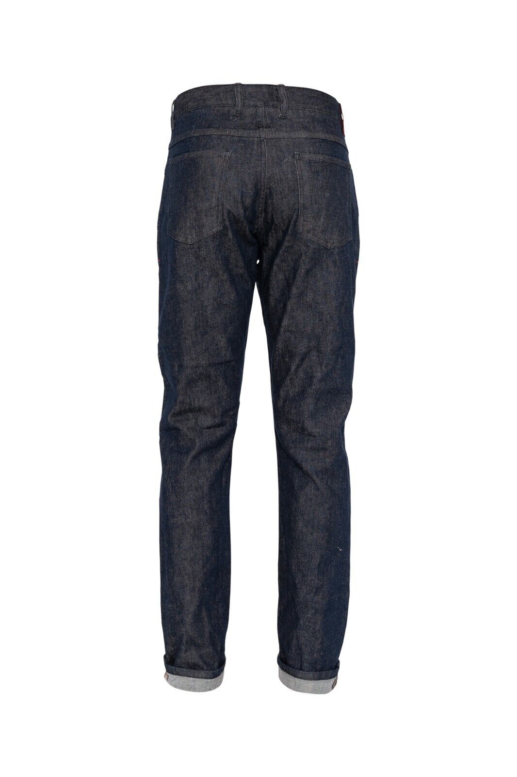 690$ ISAIA NAPOLI Dark Blue Dry Denim Jeans Trousers Pant Cotton 34 US / 50 EU