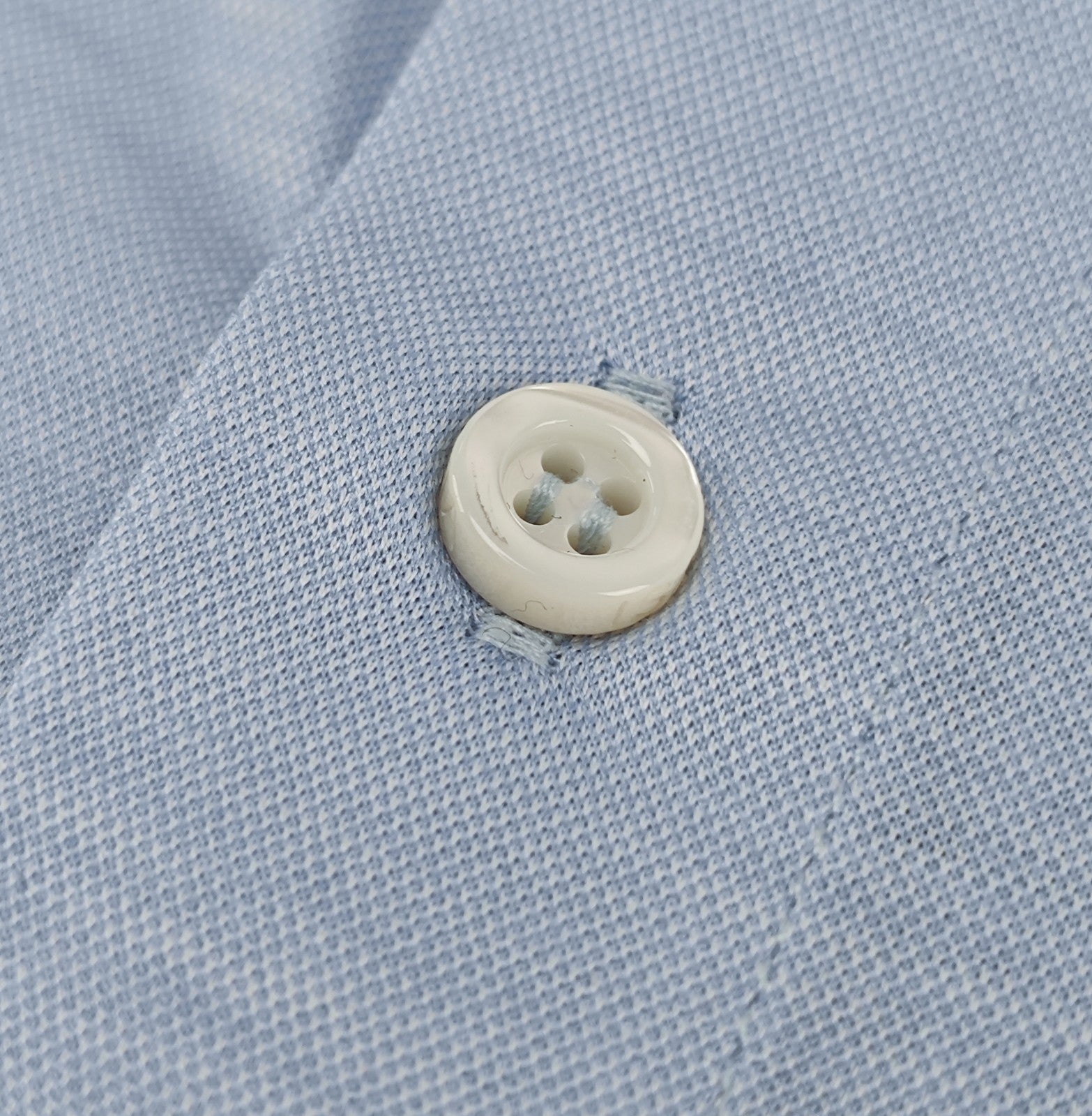 750$ ISAIA "Mix" Blue Dress Shirt Hand-Sewn Stretch Cotton Comfort