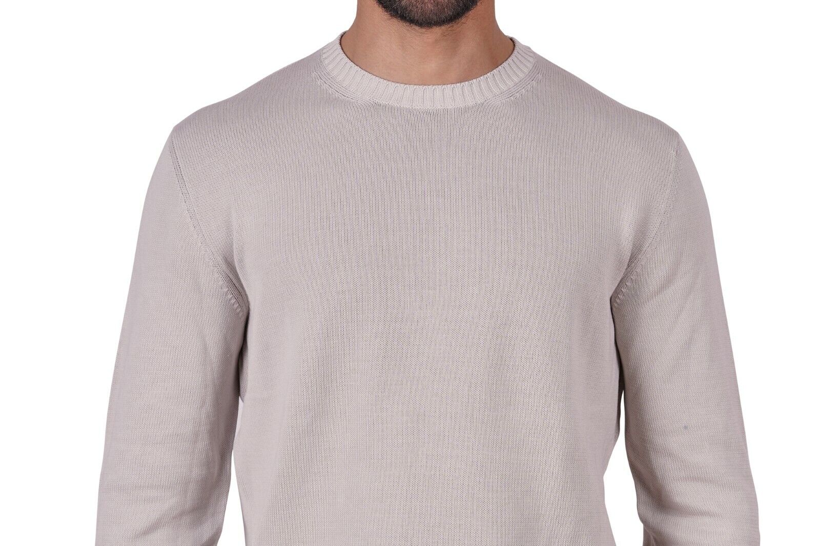230$ Italian Luxury Knitwear SUITE 191 Sweater Soft Cotton Ivory