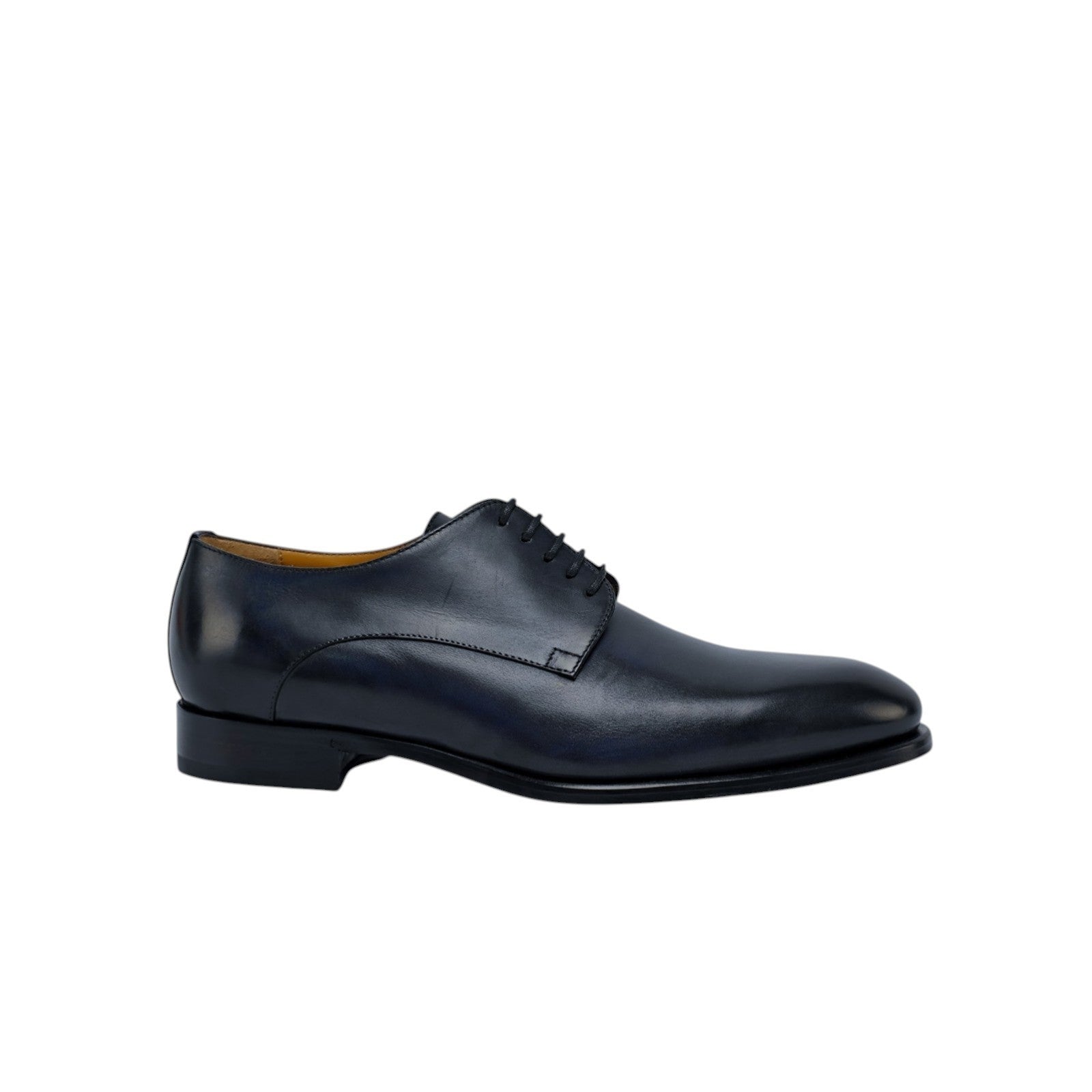 1250$ TESTONI Derby Shoes Antique Lux Calf Blue Navy 8 UK / 9 US / 42 IT