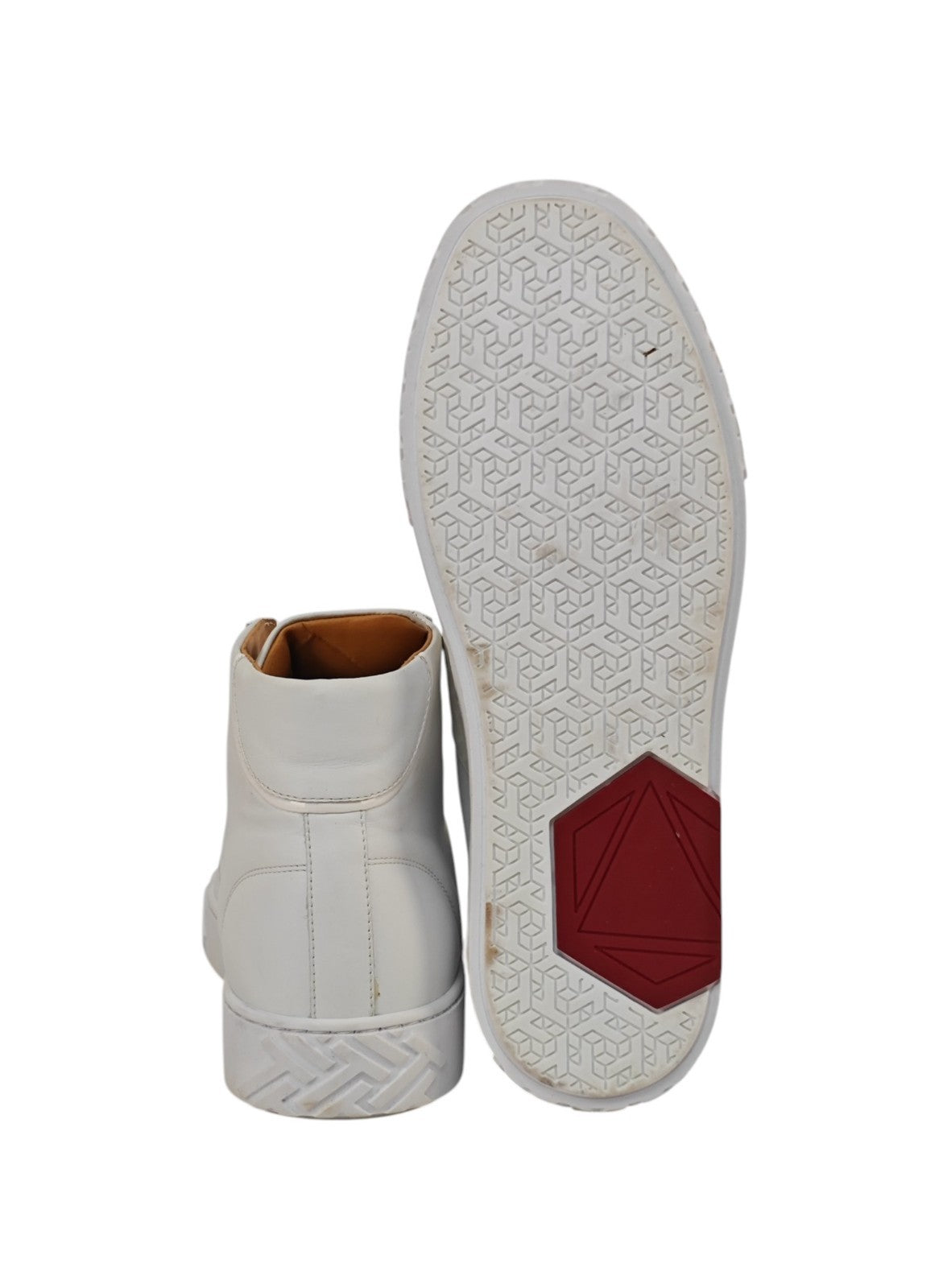 1100$ TESTONI Ravenna High Top Sneaker Nappa Leather 8 UK / 9 US / 42 IT