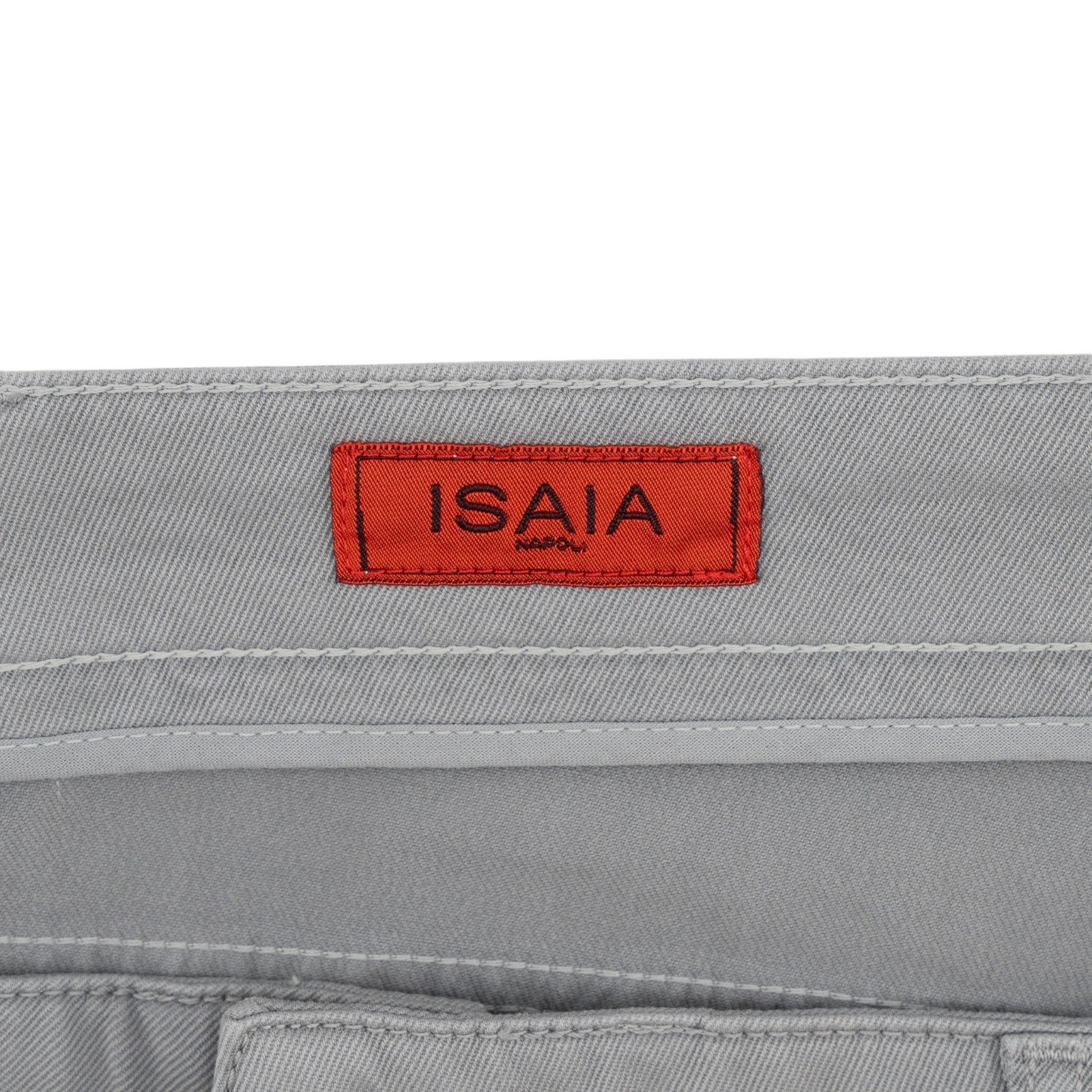 690$ ISAIA NAPOLI Gray 5 Pockets Jeans Pant Denim Cotton Regular 40 US / 56 EU