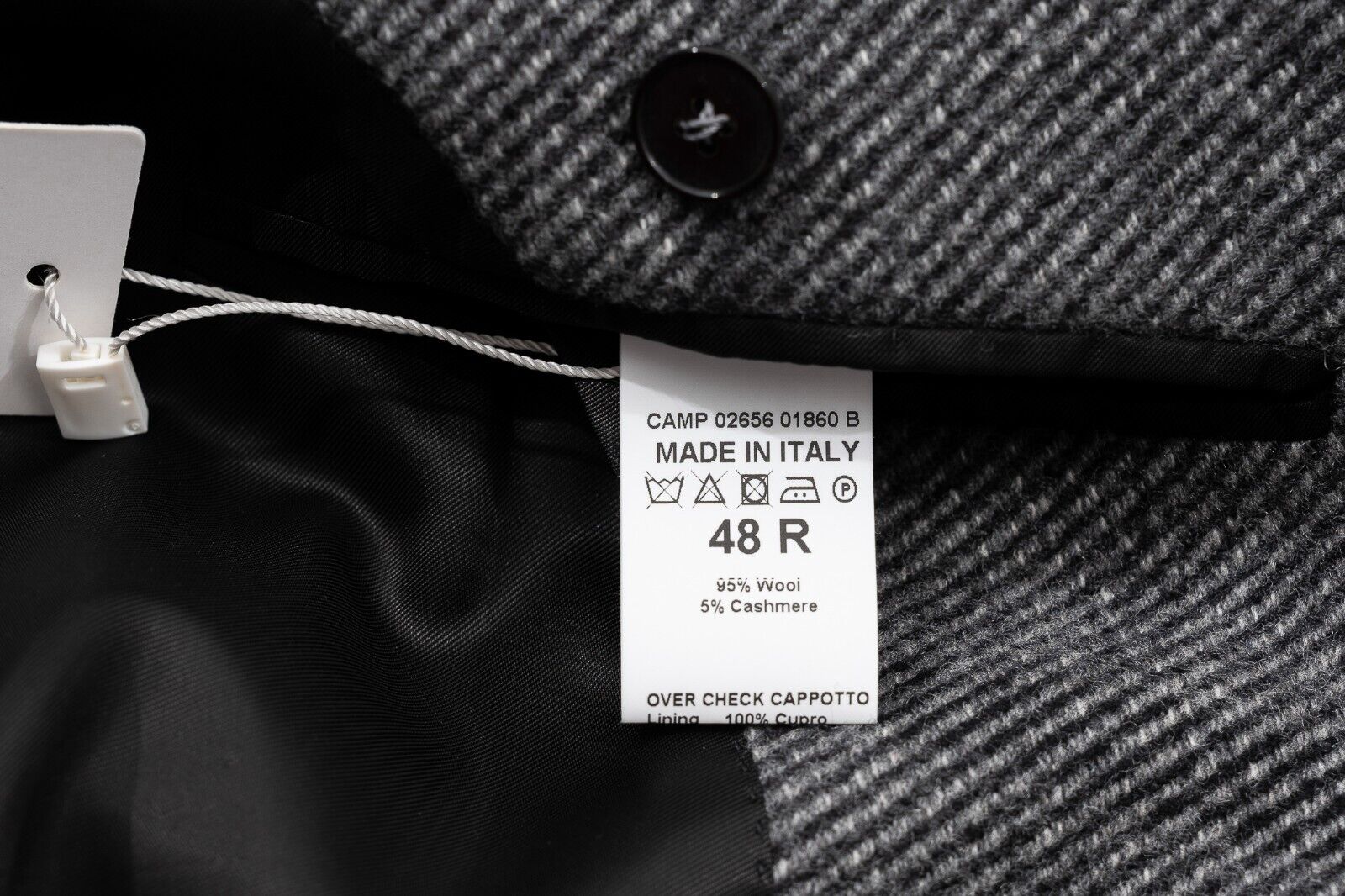 $1800 EIDOS by ISAIA NAPOLI Gray Trench Coat Belted Wool Cashmere 38 US / 48 EU