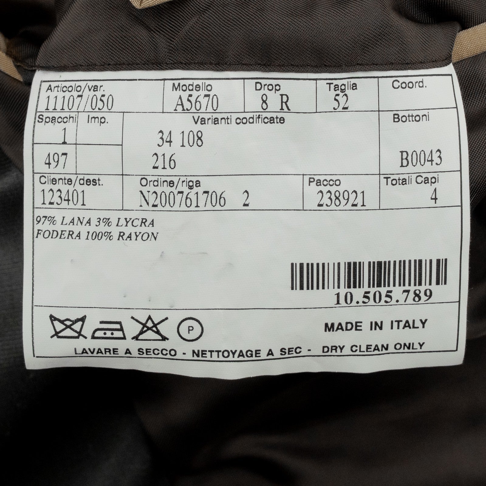 $1800 BURBERRY LONDON Dark Gray Solid Suit Wool Made in Italy 42 US / 52 EU 8R