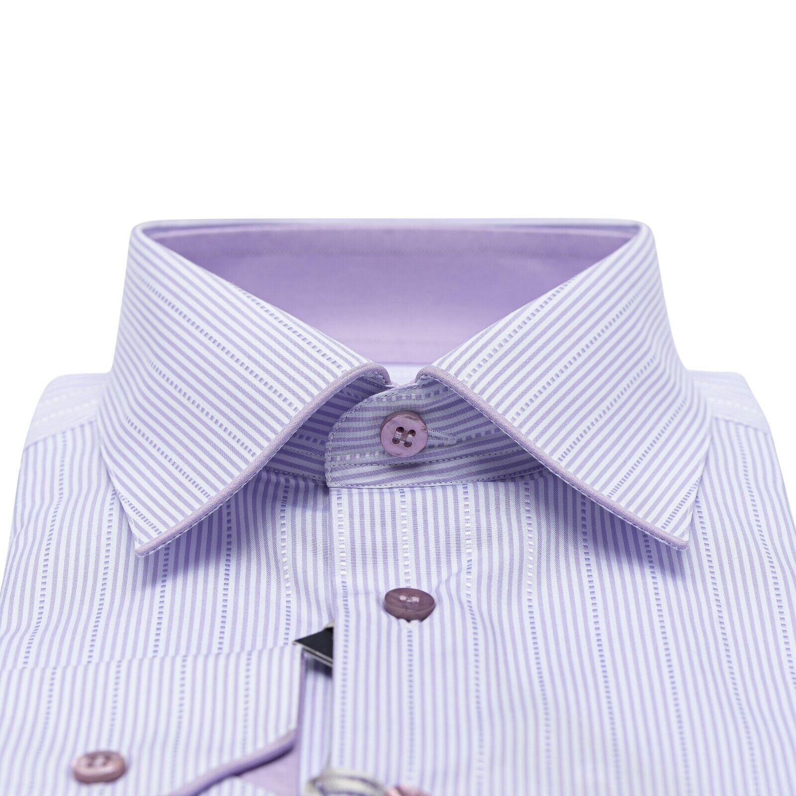 690$ ITALIAN LUXURY GERLIN Shirt Lilac Jacquard Cotton 16 - 41 9B ZILLI