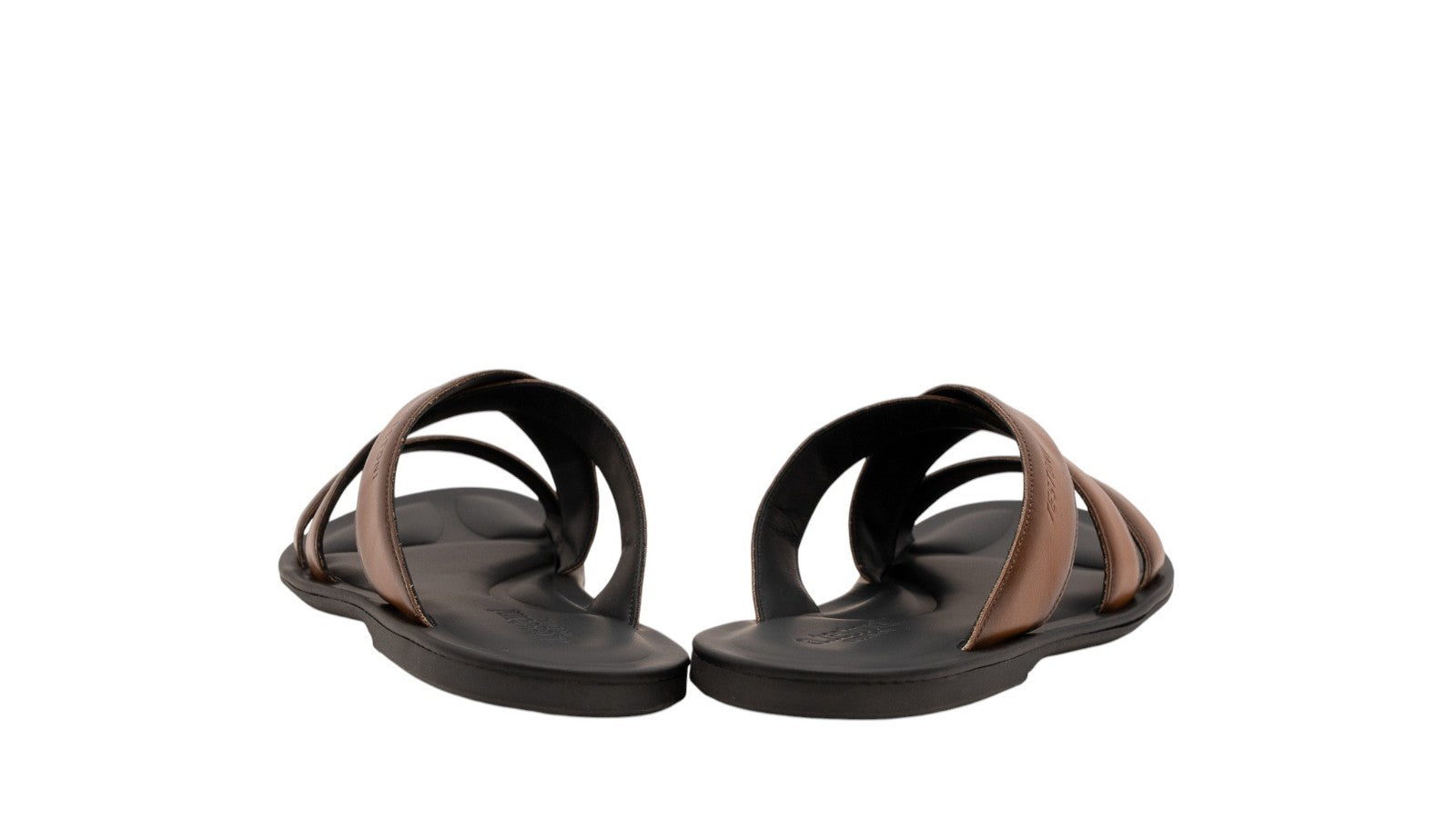 650$ TESTONI Sandal Flat Calf Caramel