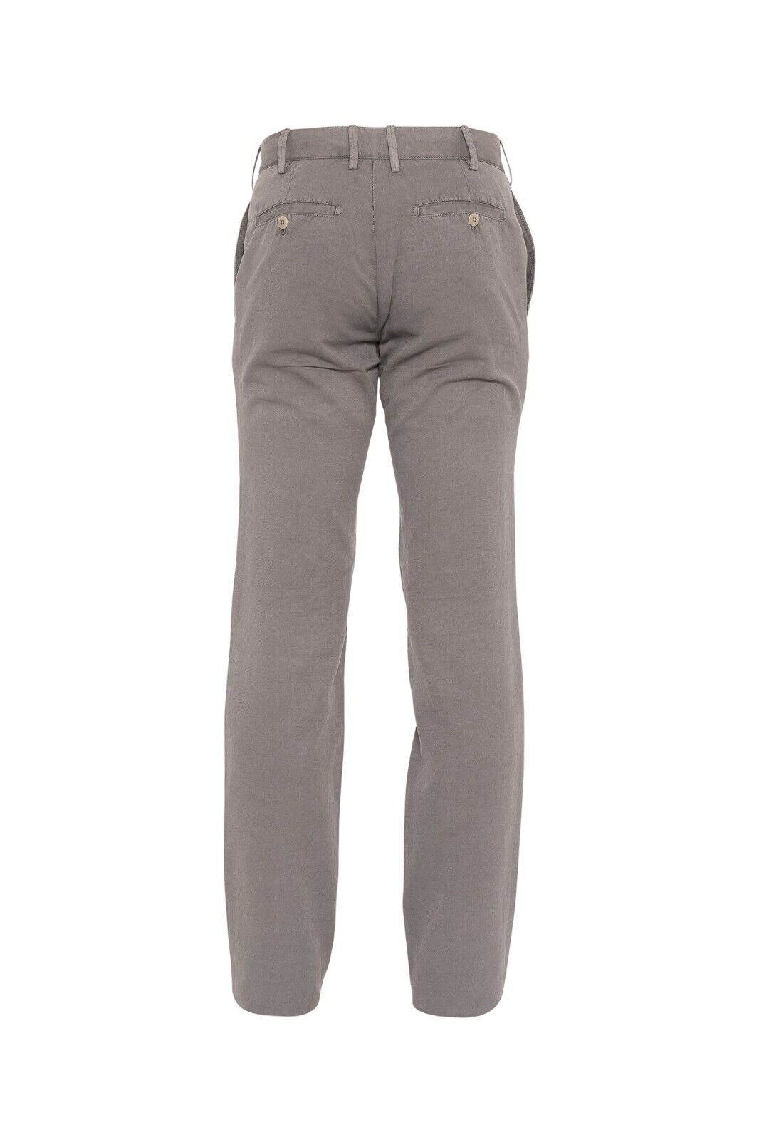 690$ ISAIA NAPOLI Gray Chino Trousers Pant Cotton 30 US / 46 EU Slim Fit
