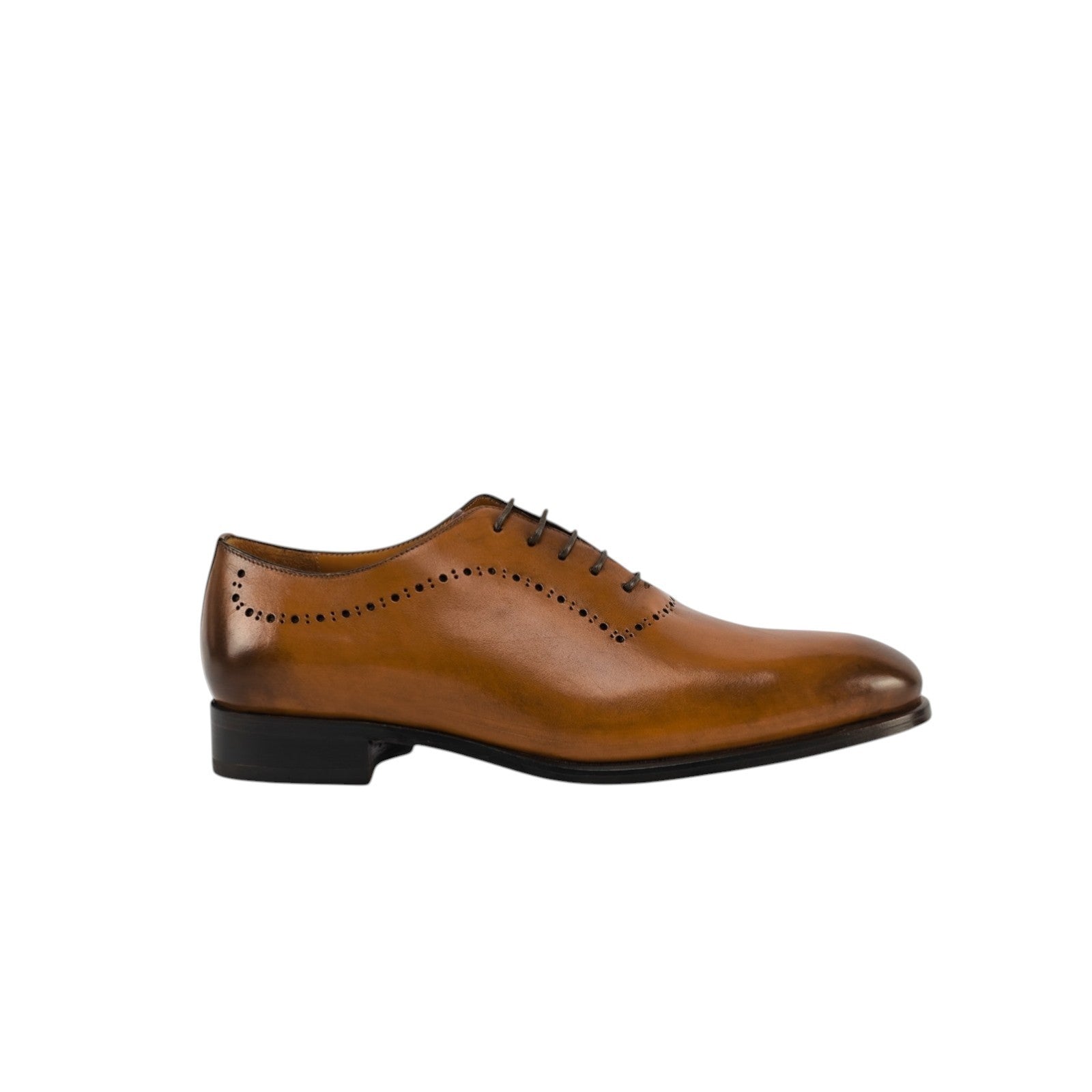 1350$ TESTONI 1929 Oxford Shoes Antique Lux Calf Whisky 8 UK 9 US 42 IT