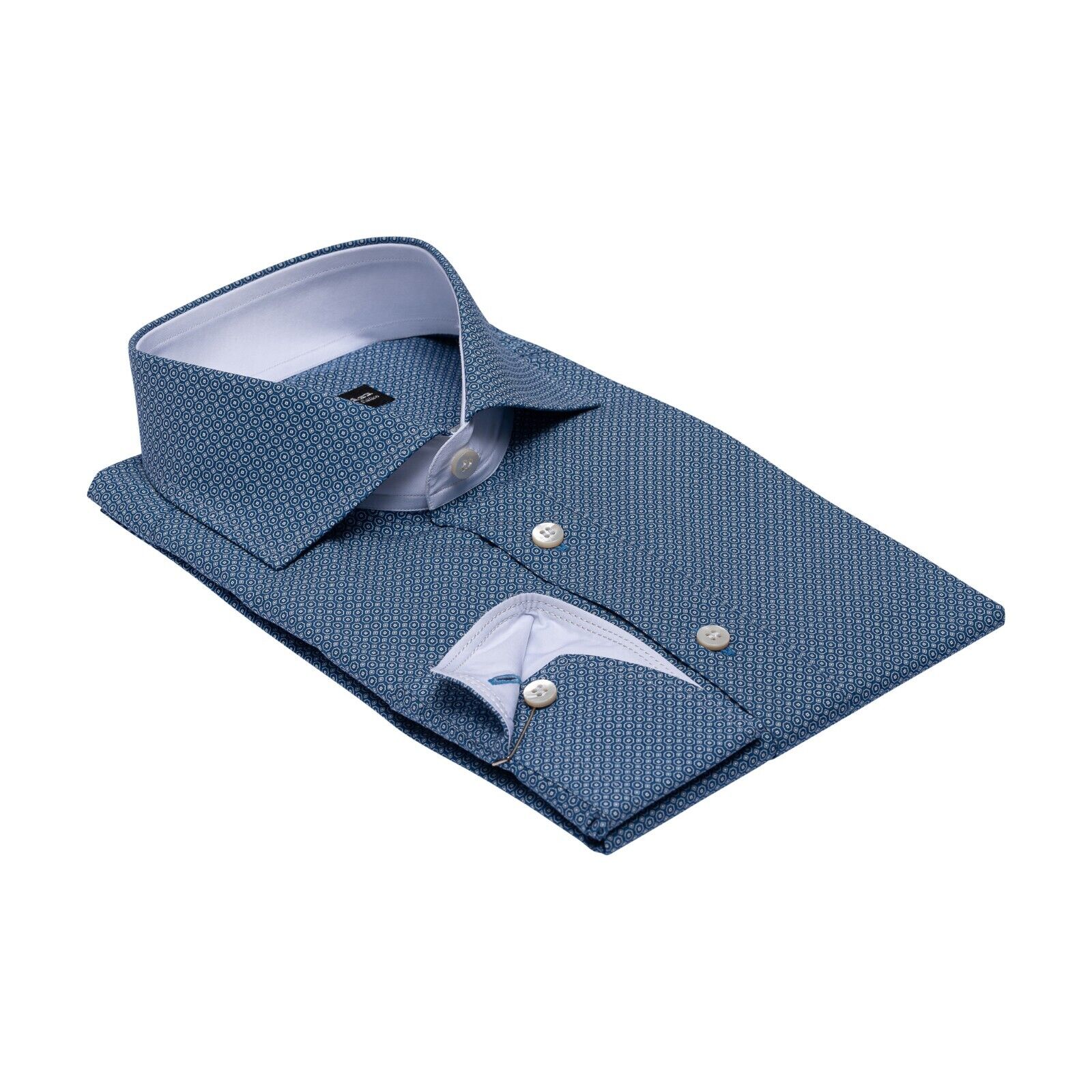 690$ LUXURY GERLIN Shirt Blue THOMAS MASON Fine Cotton 4L BIJAN