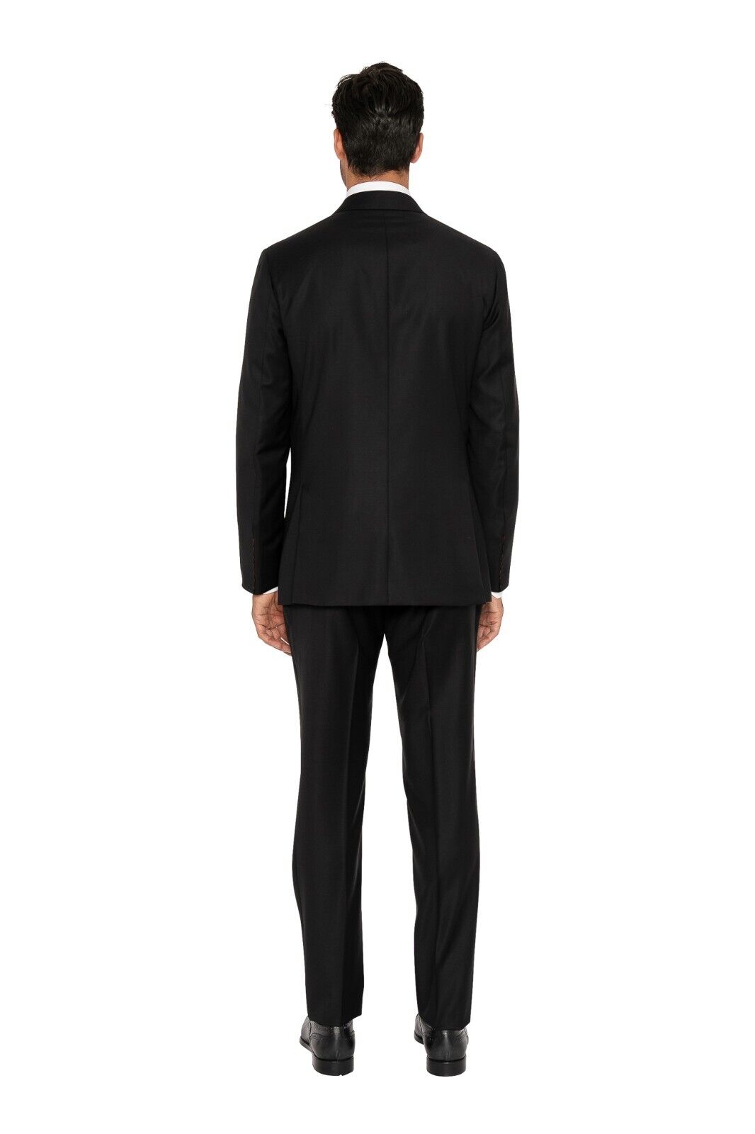 $5800 ISAIA NAPOLI "Aquaspider" Black Tuxedo Smoking Suit Wool 48 US / 58 EU 8L