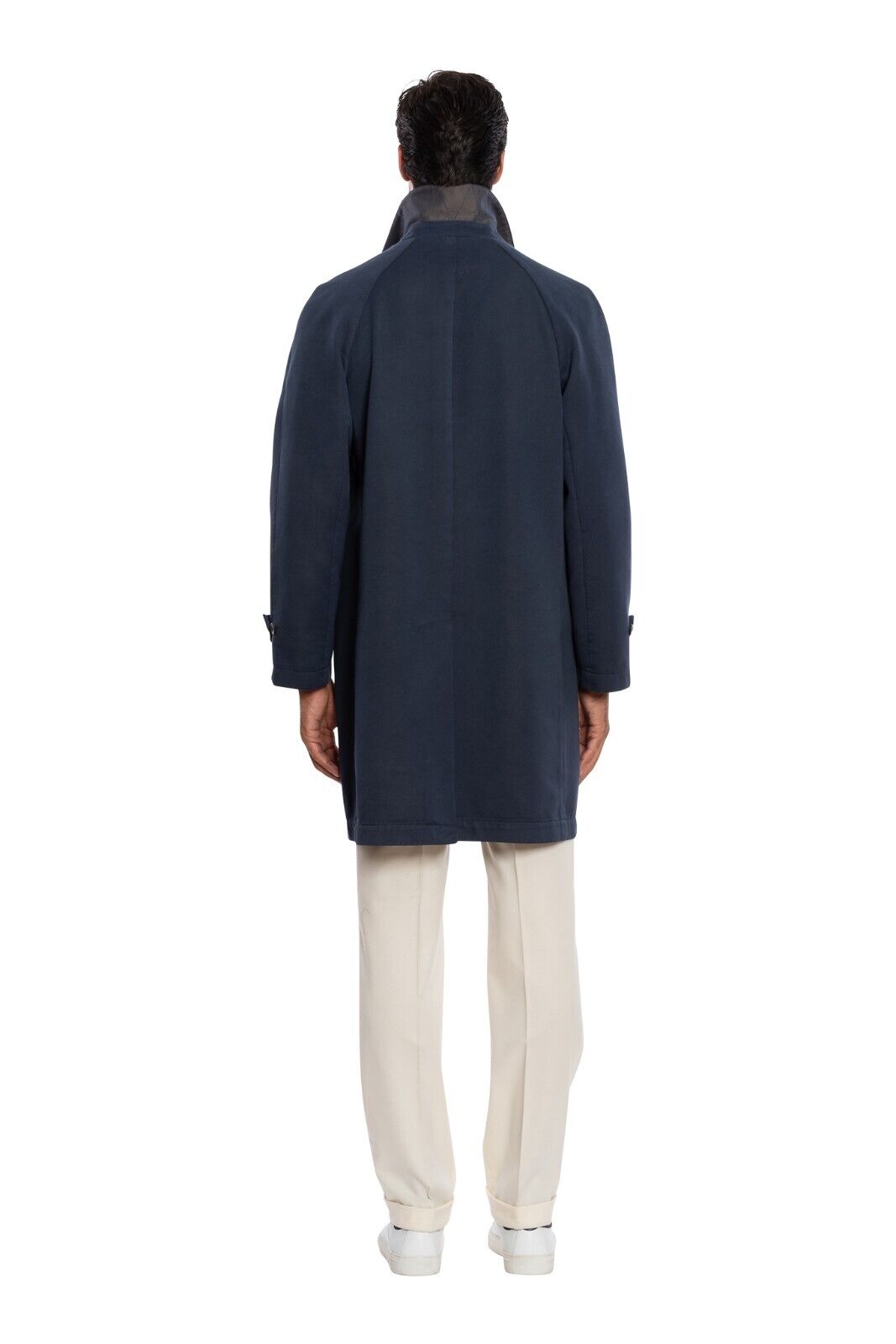 $1650 BOGLIOLI MILANO Blue "DUSTER" Coat Cotton Twill 40 US / 50 EU