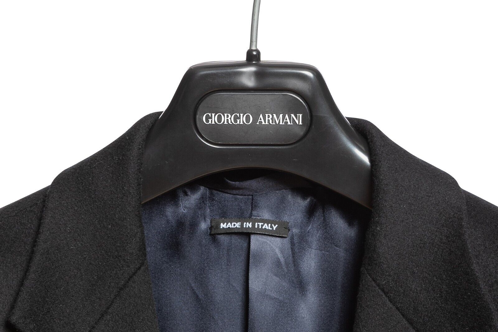 $3900 GIORGIO ARMANI Black Label Wool Cashmere Long Coat Black 38 US / 48 EU