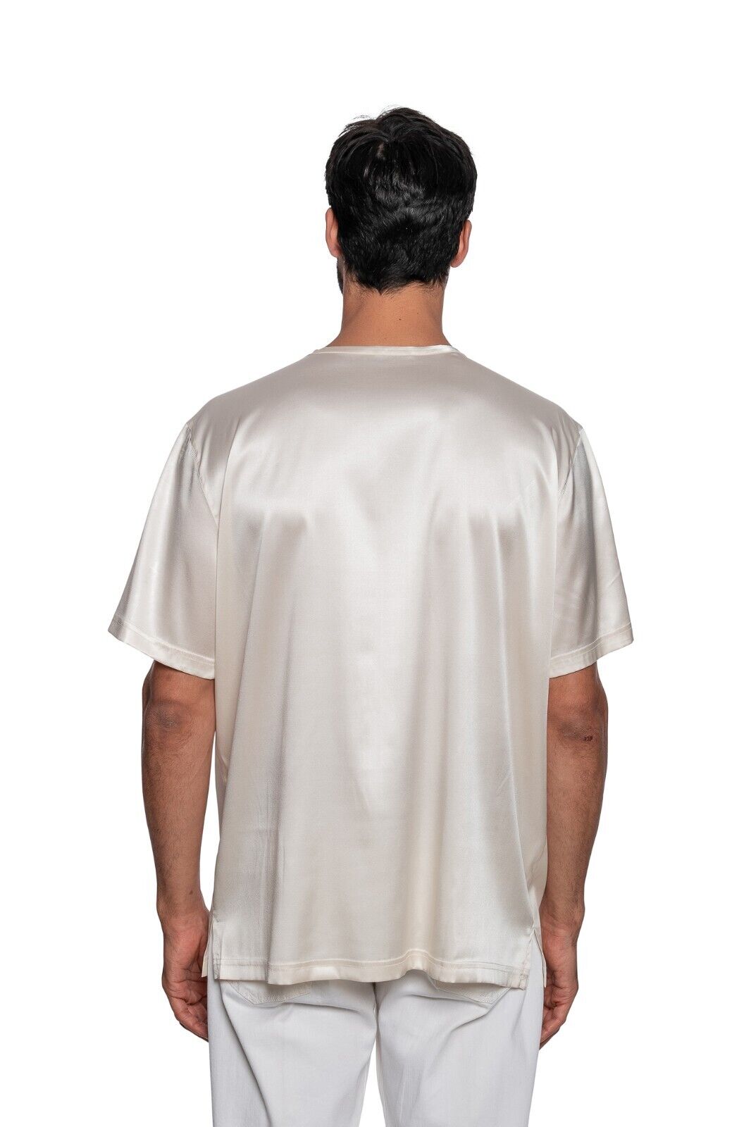 750$ ITALO FERRETTI T-Shirt "YEAR OF THE ROOSTER" 100% Silk COMO Sz XXL BIJAN