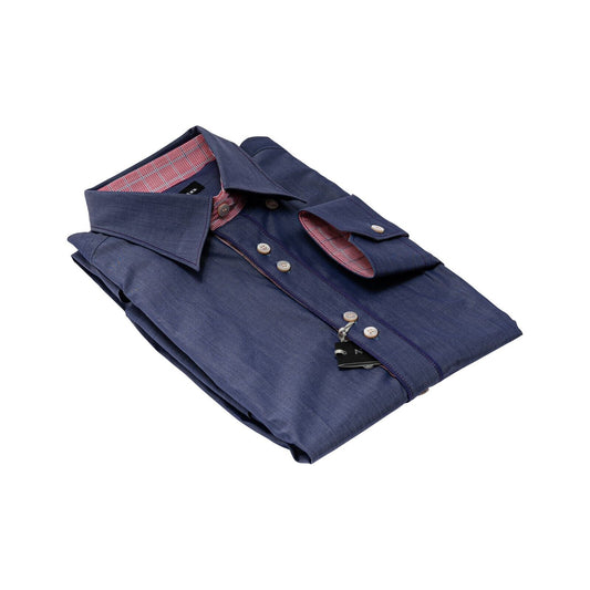 890$ LUXURY GERLIN Shirt Violet ALUMO Cotton 16 - 41 7M BIJAN